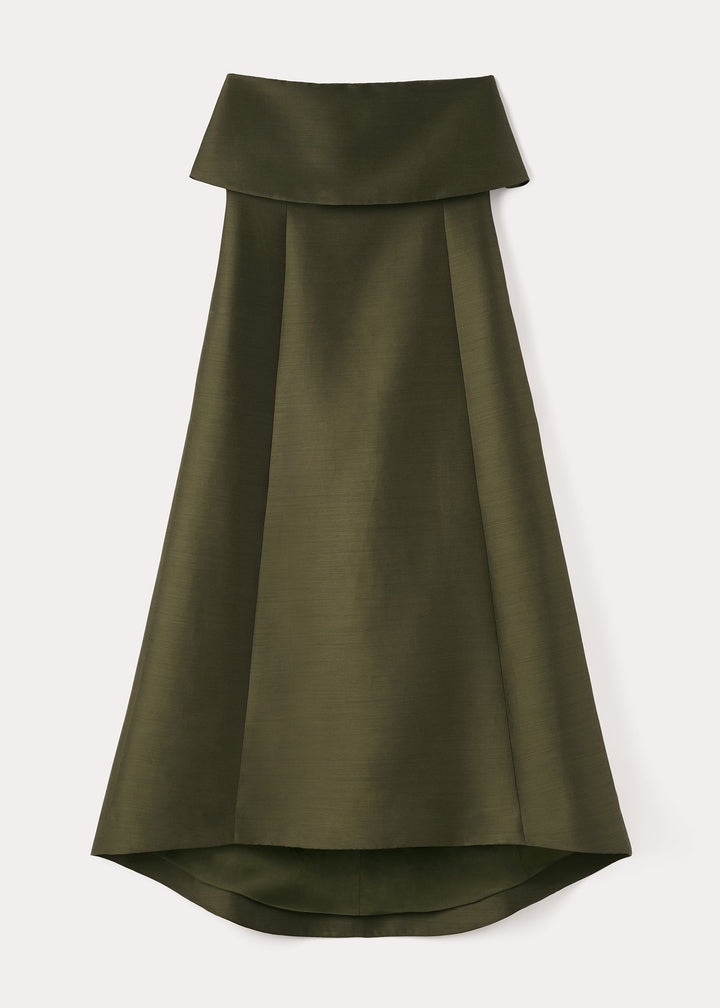 A-line wool cotton dress martini - 1