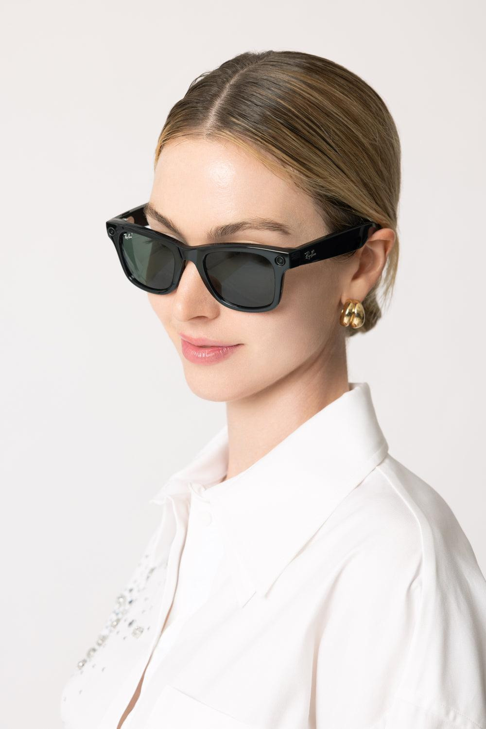 Meta Wayfarer - Shiny Black Green - 4