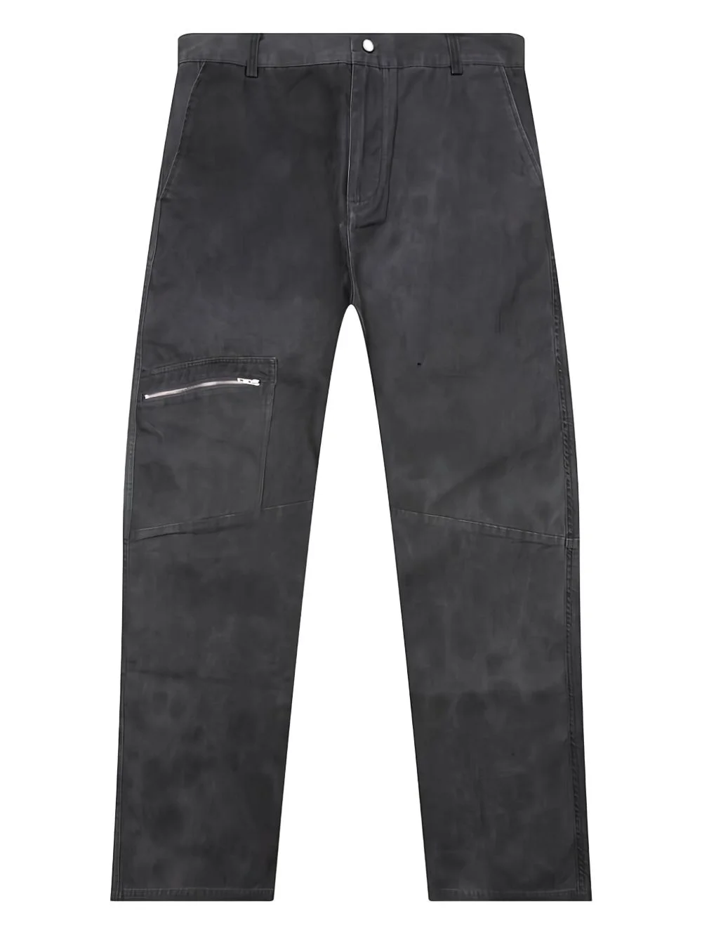 washed cotton trousers - 1
