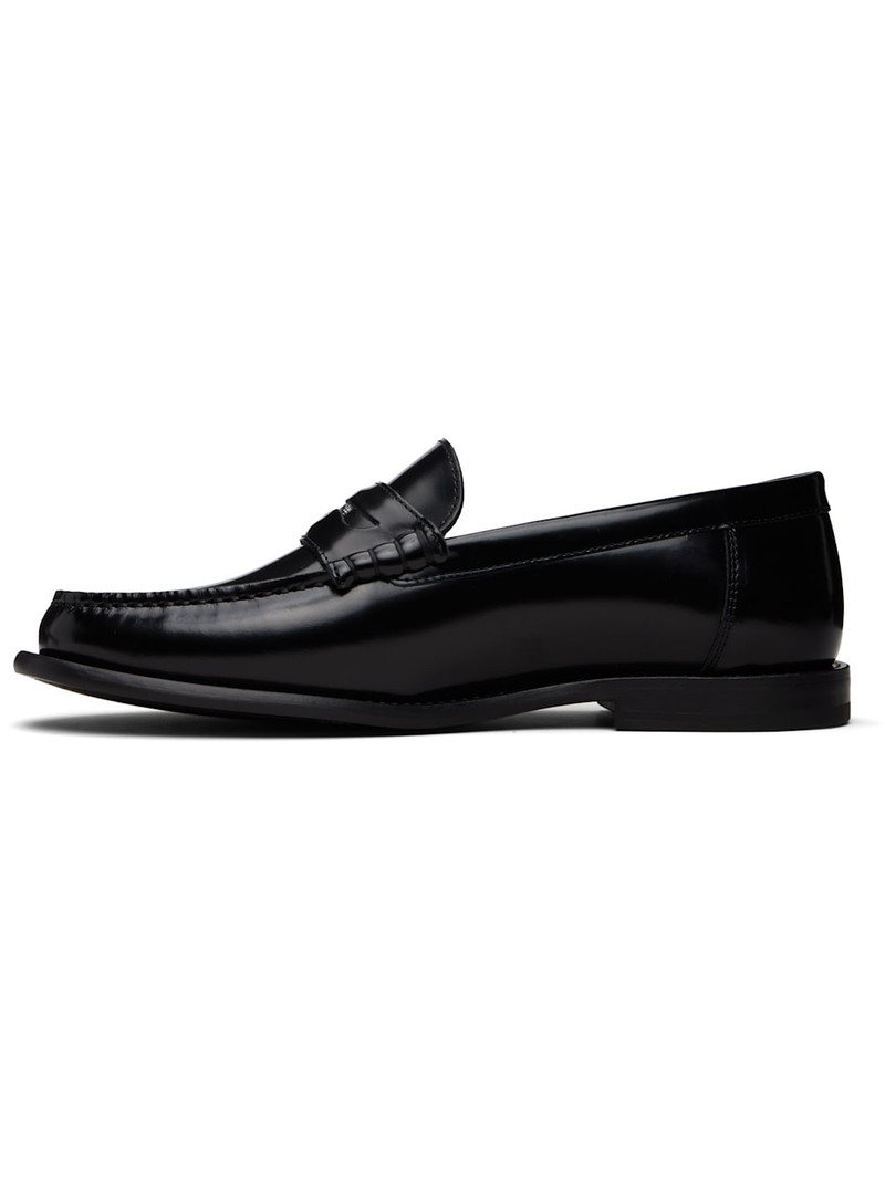 BOSS Black Leather Loafers outlook