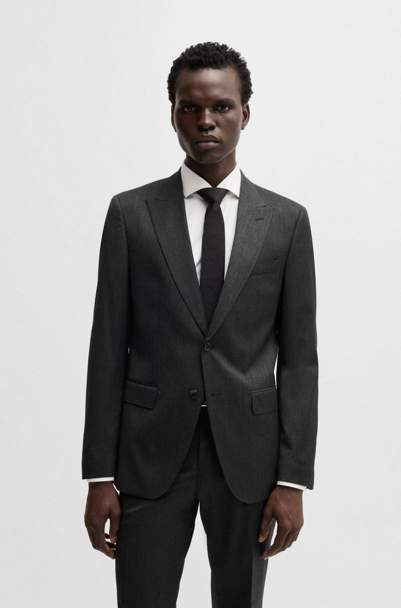 SLIM-FIT SUIT IN MICRO-PATTERNED WOOL 2