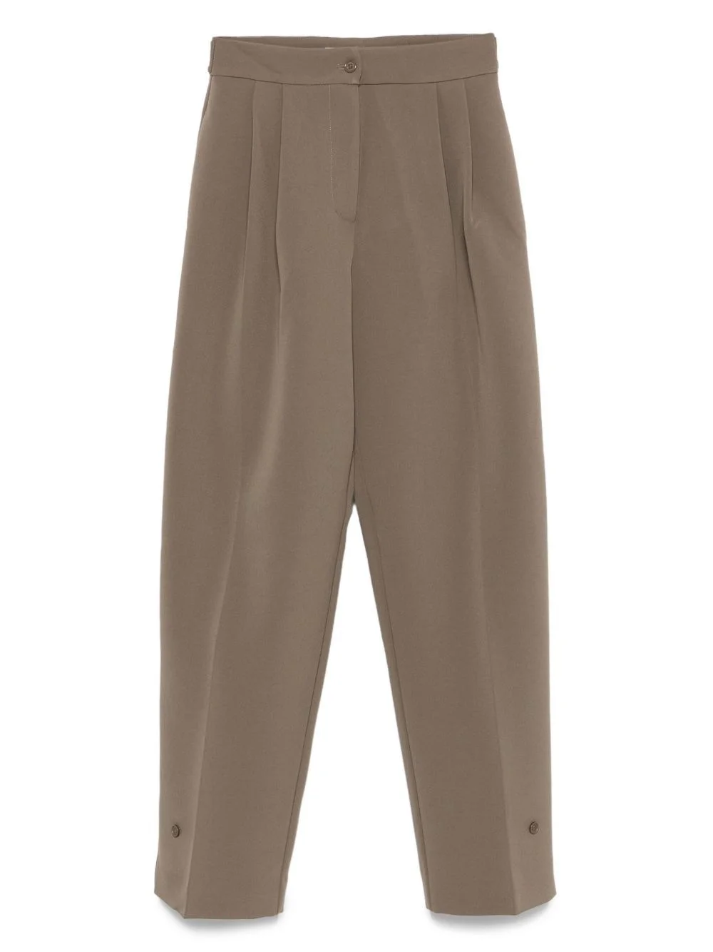 pleated buttoned trousers - 1