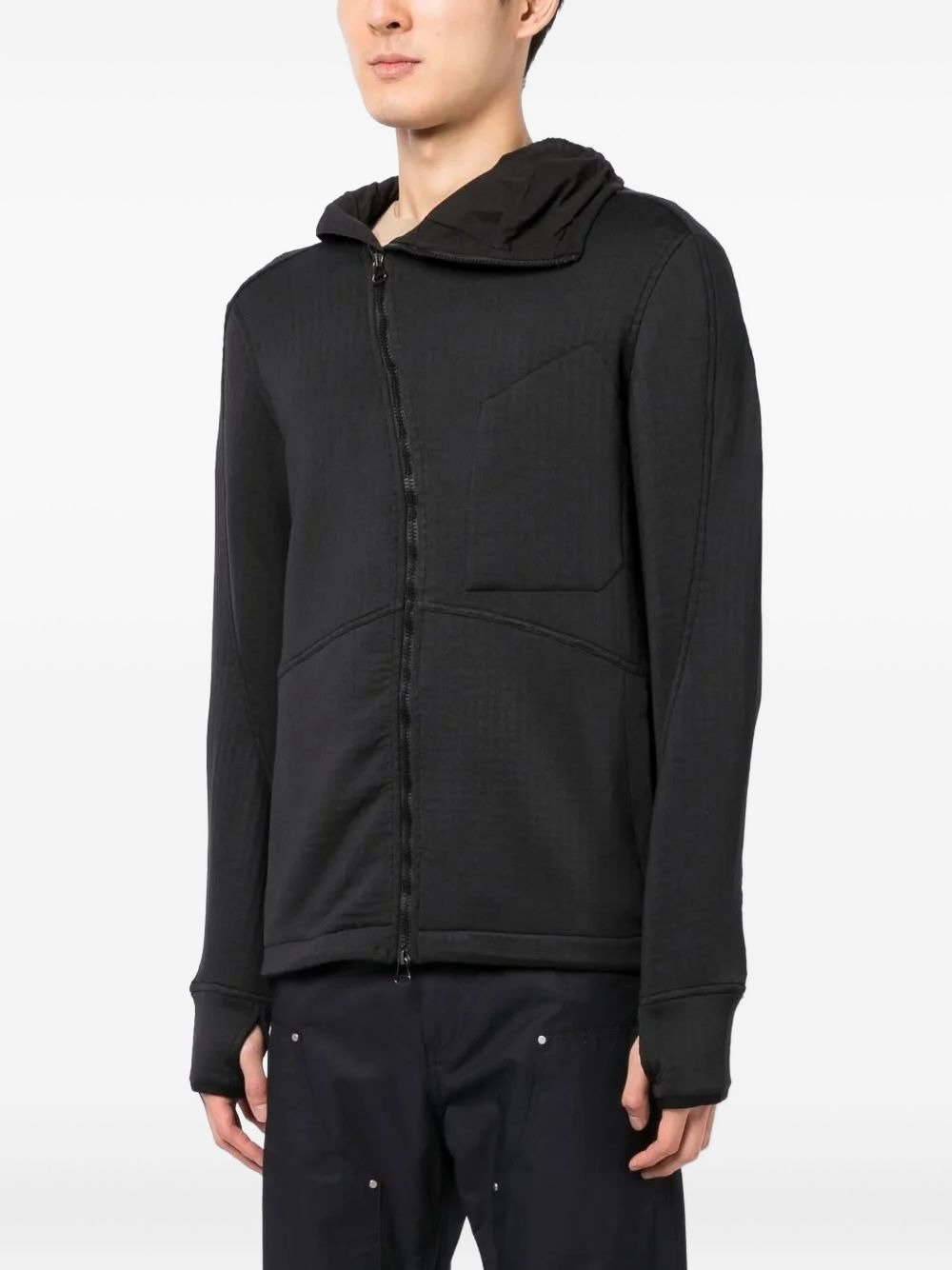 asymmetric zip-fastening jacket - 3