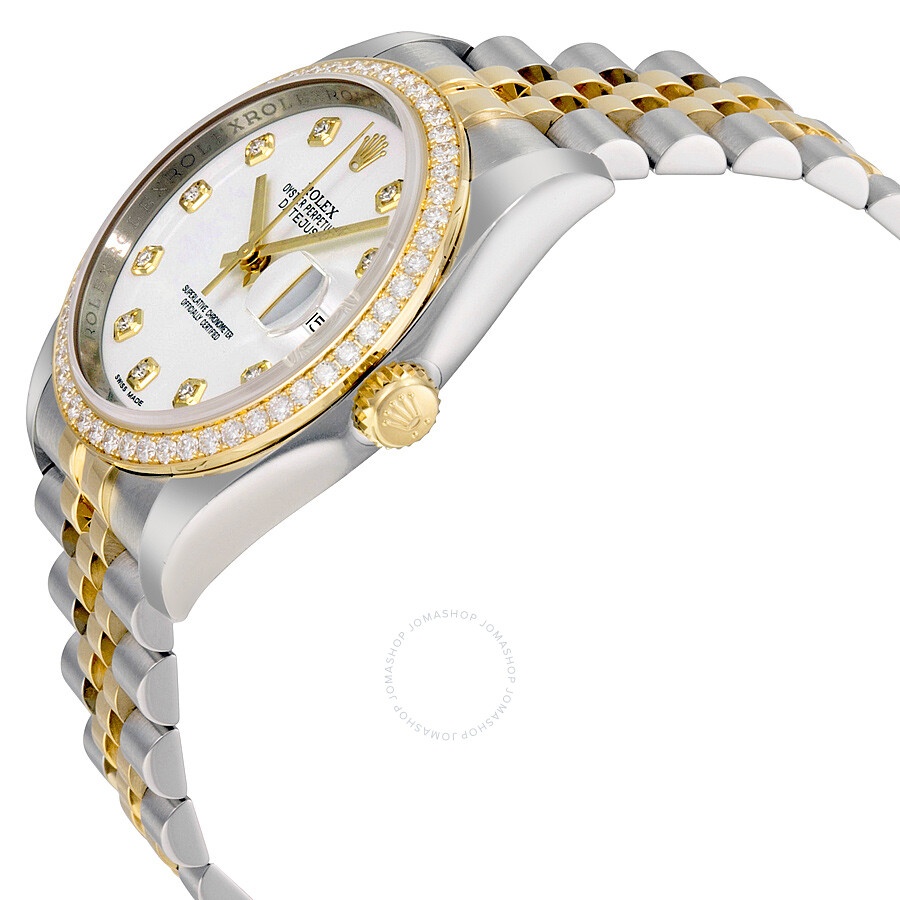 Rolex Oyster Perpetual Datejust 36 White Dial Stainless Steel and 18K Yellow Gold Jubilee Bracelet A - 2