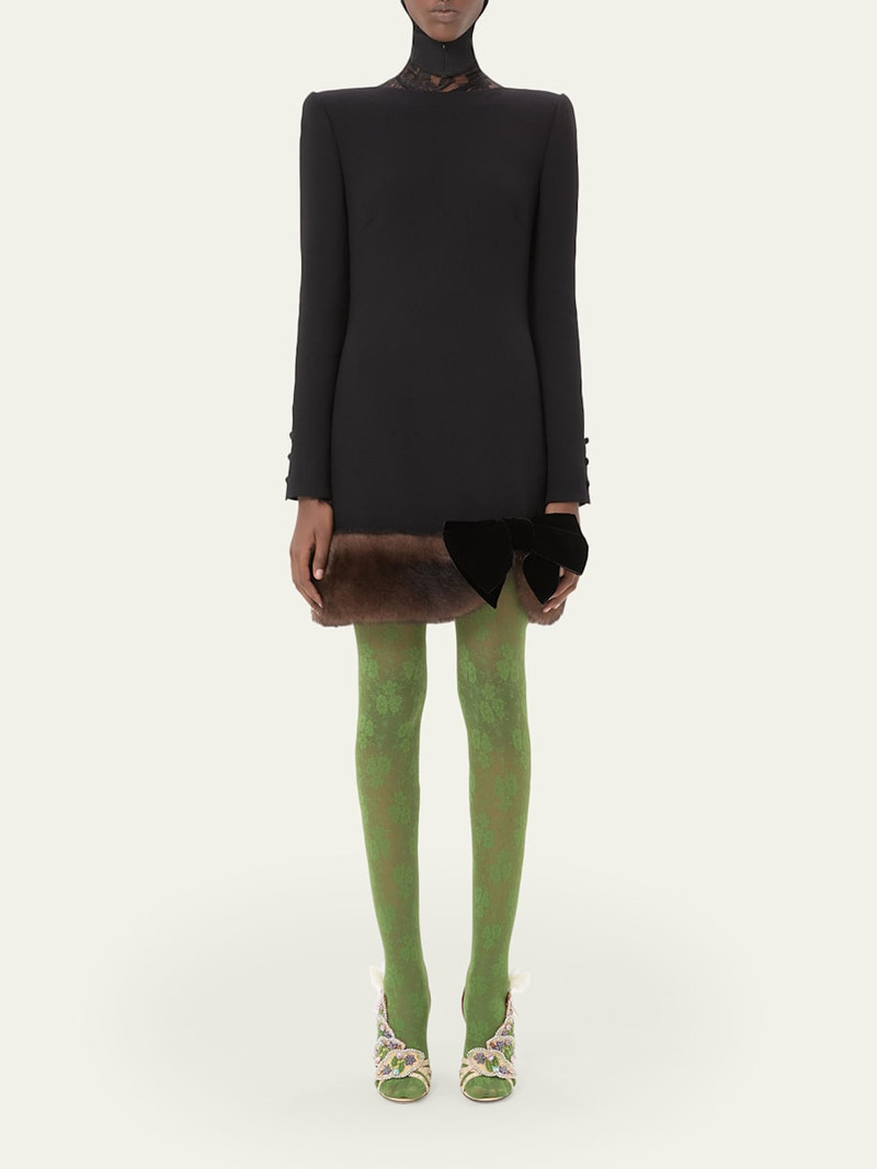 Valentino Floral Lace Tights outlook