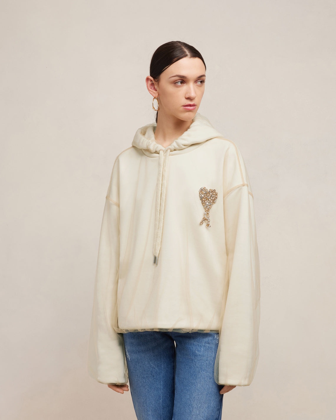 AMI DE COEUR EMBROIDERY HOODIE - 3