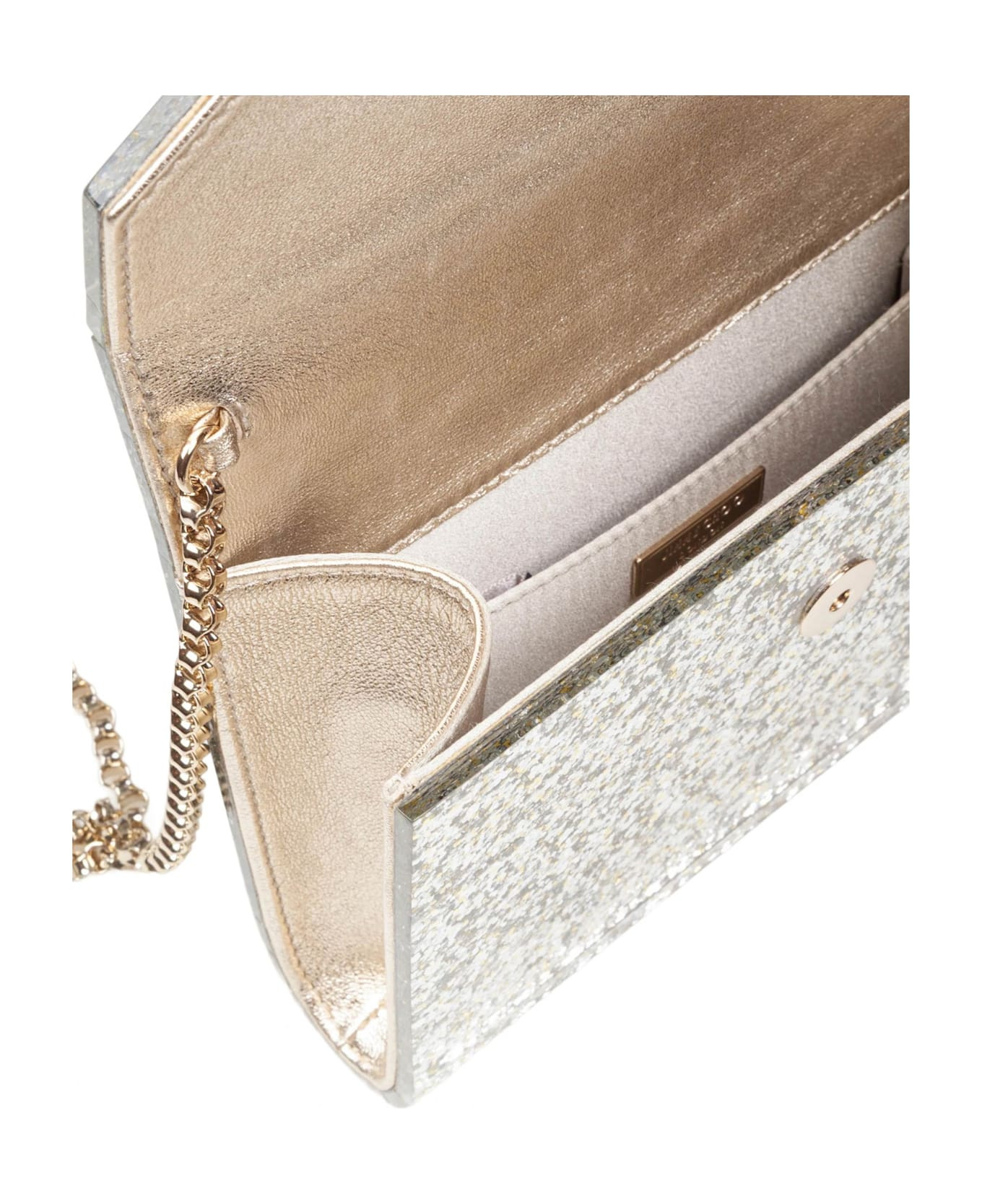Candy Clutch Bag In Acrylic Fabric With Glitter - 4