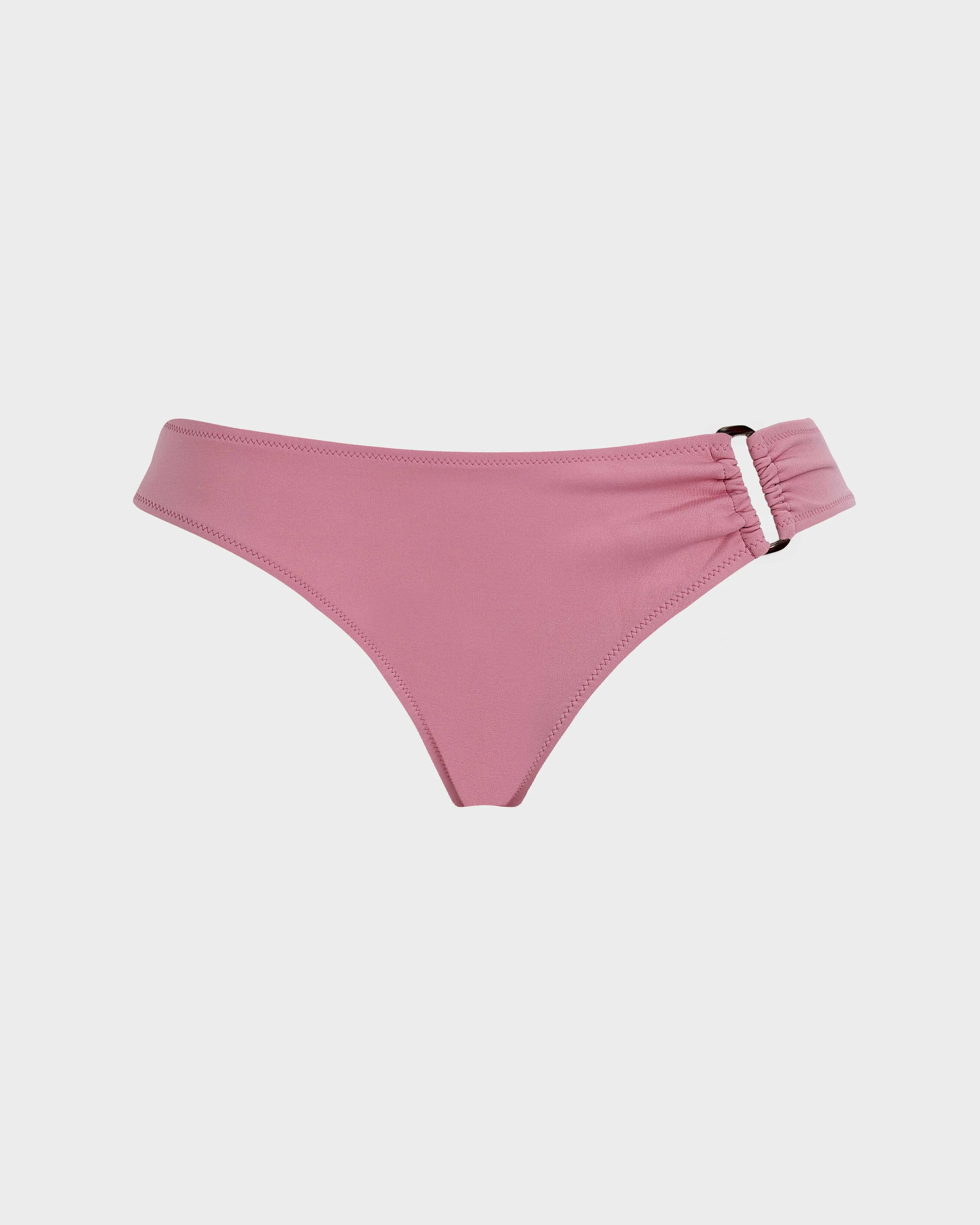 WOMEN MID RISE BIKINI BOTTOM SOLID - 1