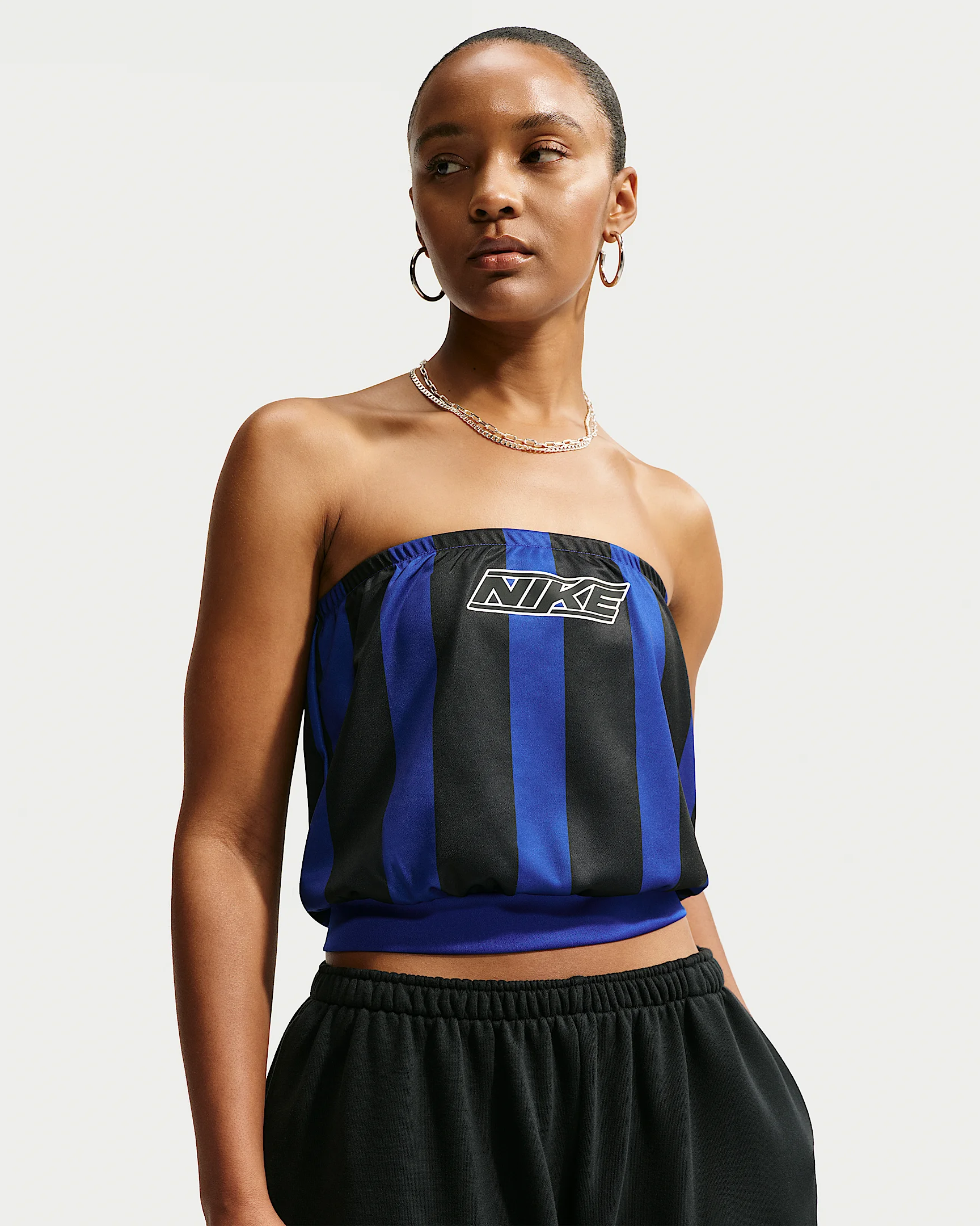 Nike Sportswear Women's Slim Striped Jersey Tube Top - 1