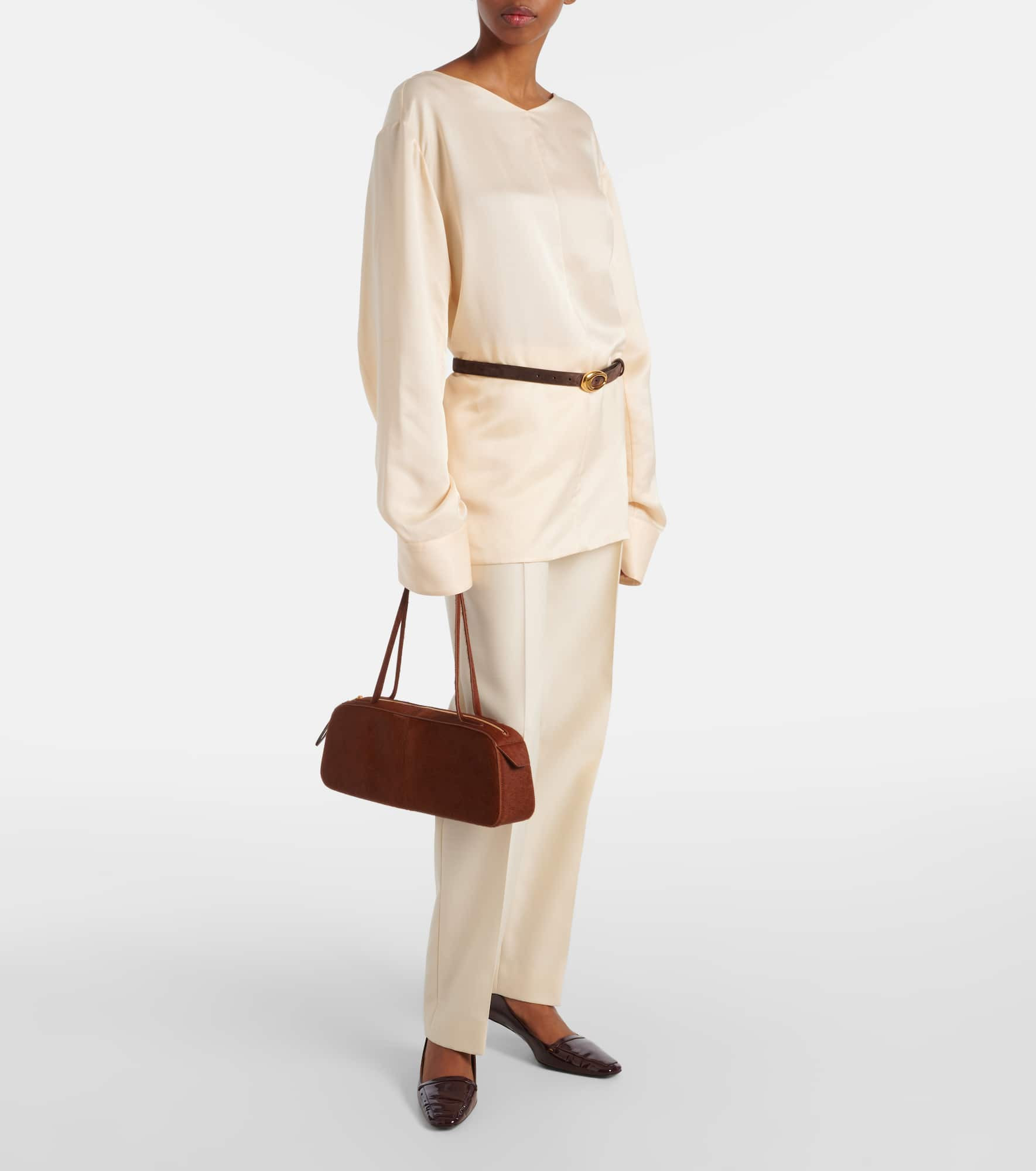 Simona Small calf hair shoulder bag - 5