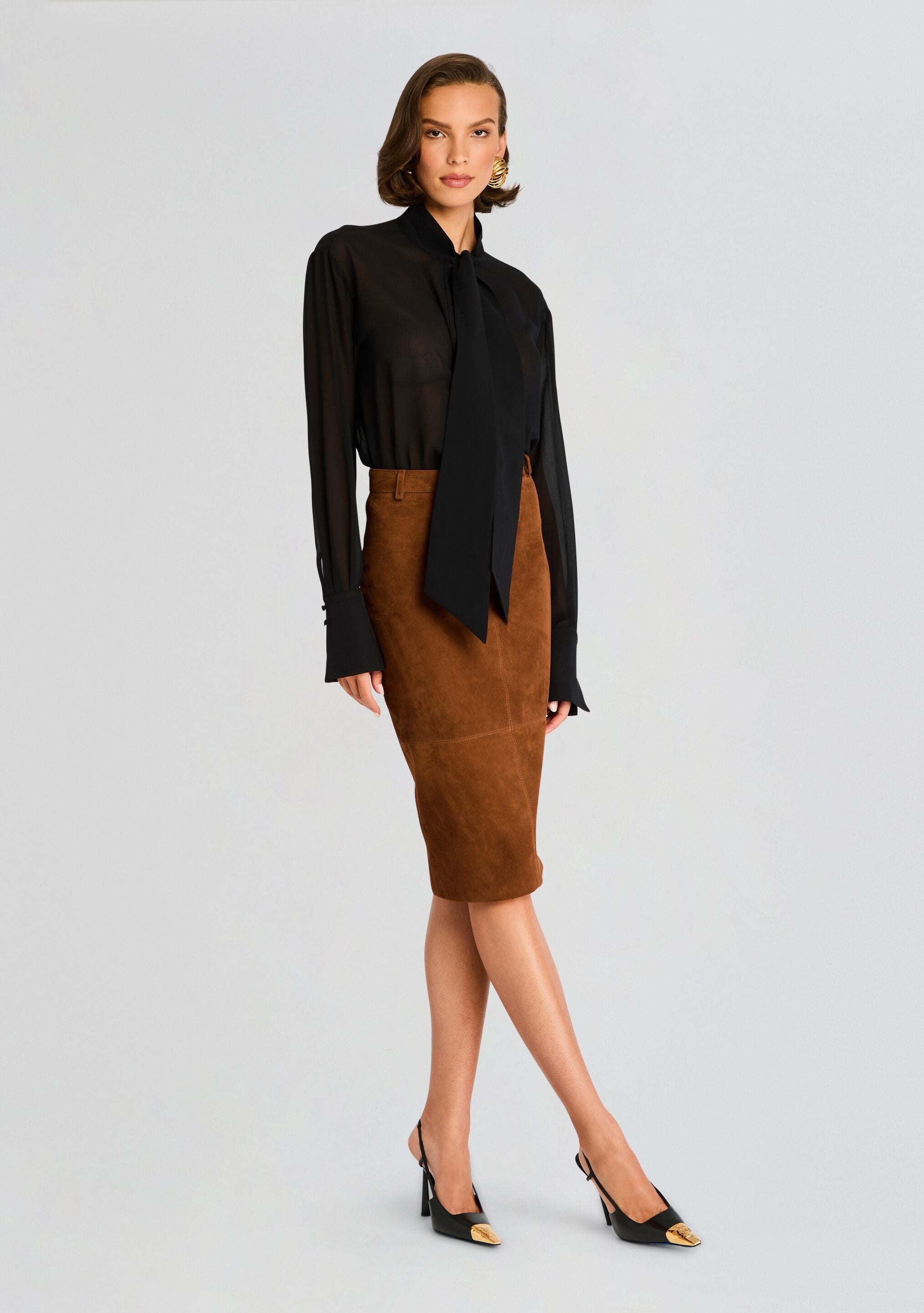 MARCELLA SUEDE SKIRT - 4