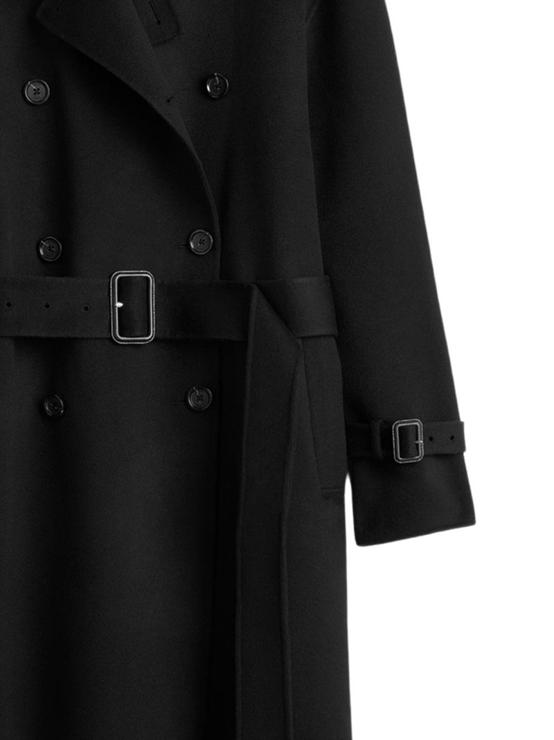 Totême belted double-breasted wool coat outlook