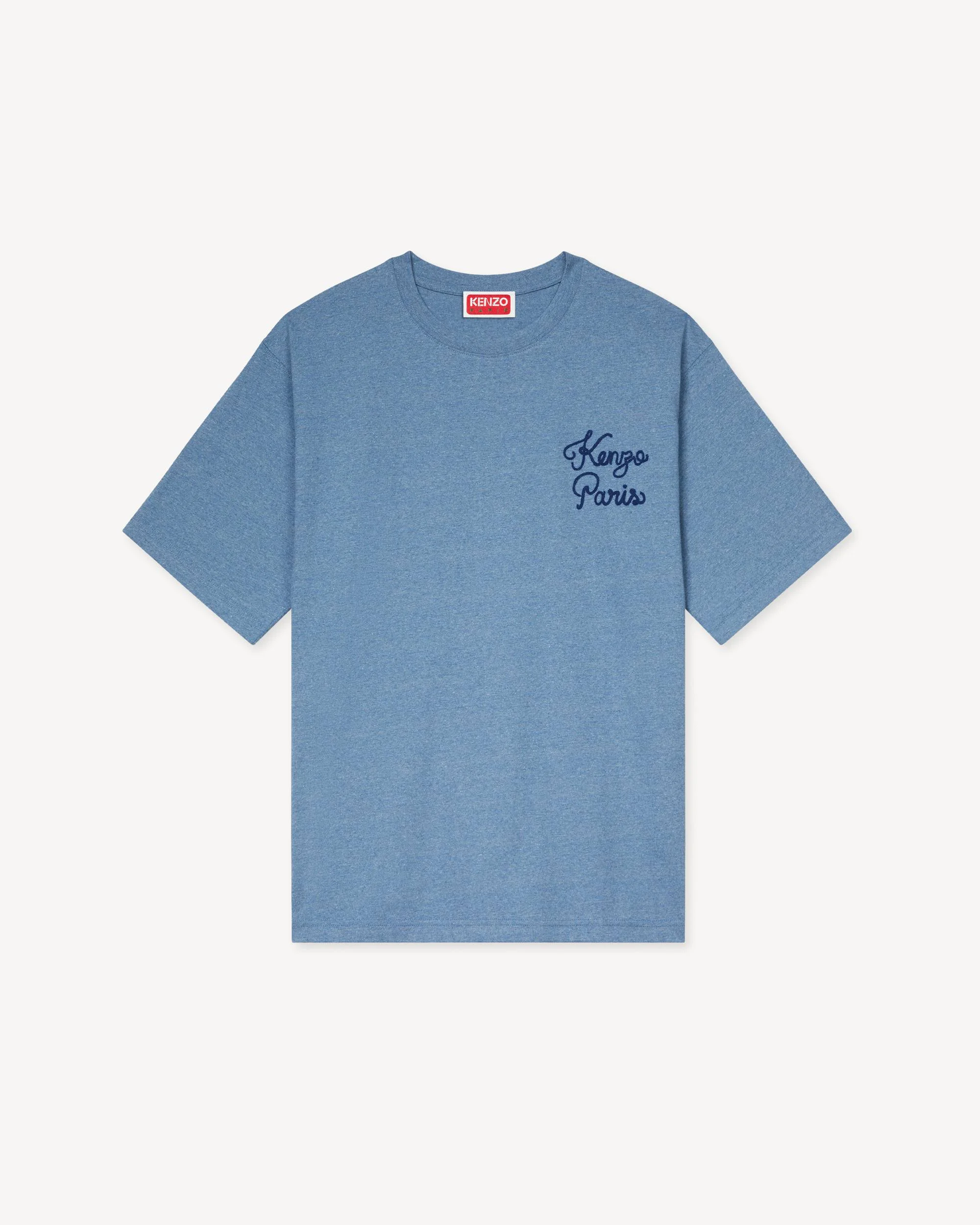 'KENZO Paris Chainstitch' embroidered T-shirt in cotton - 1