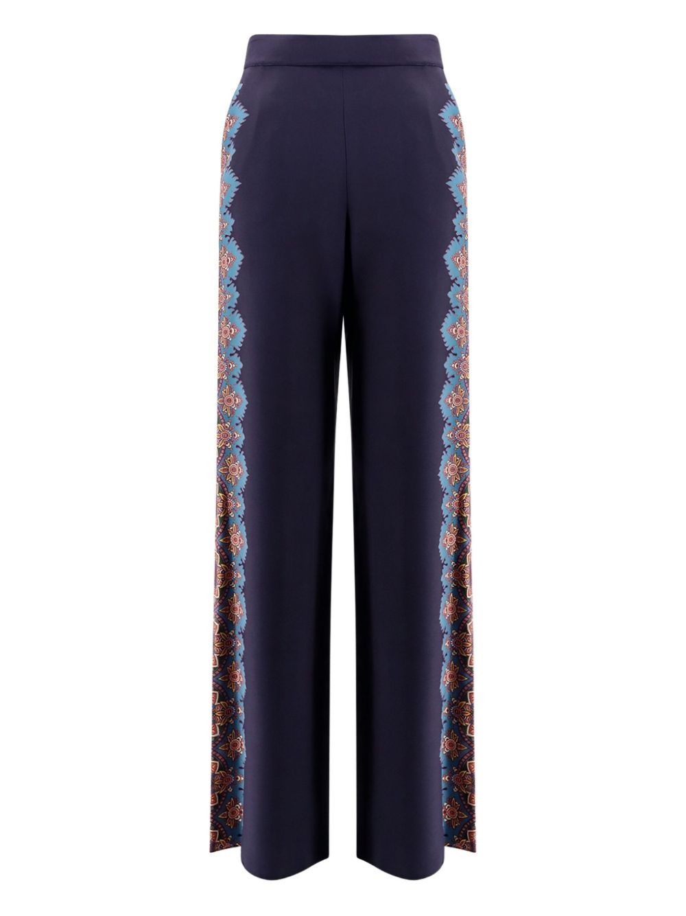 paisley-print side-panel trousers - 2