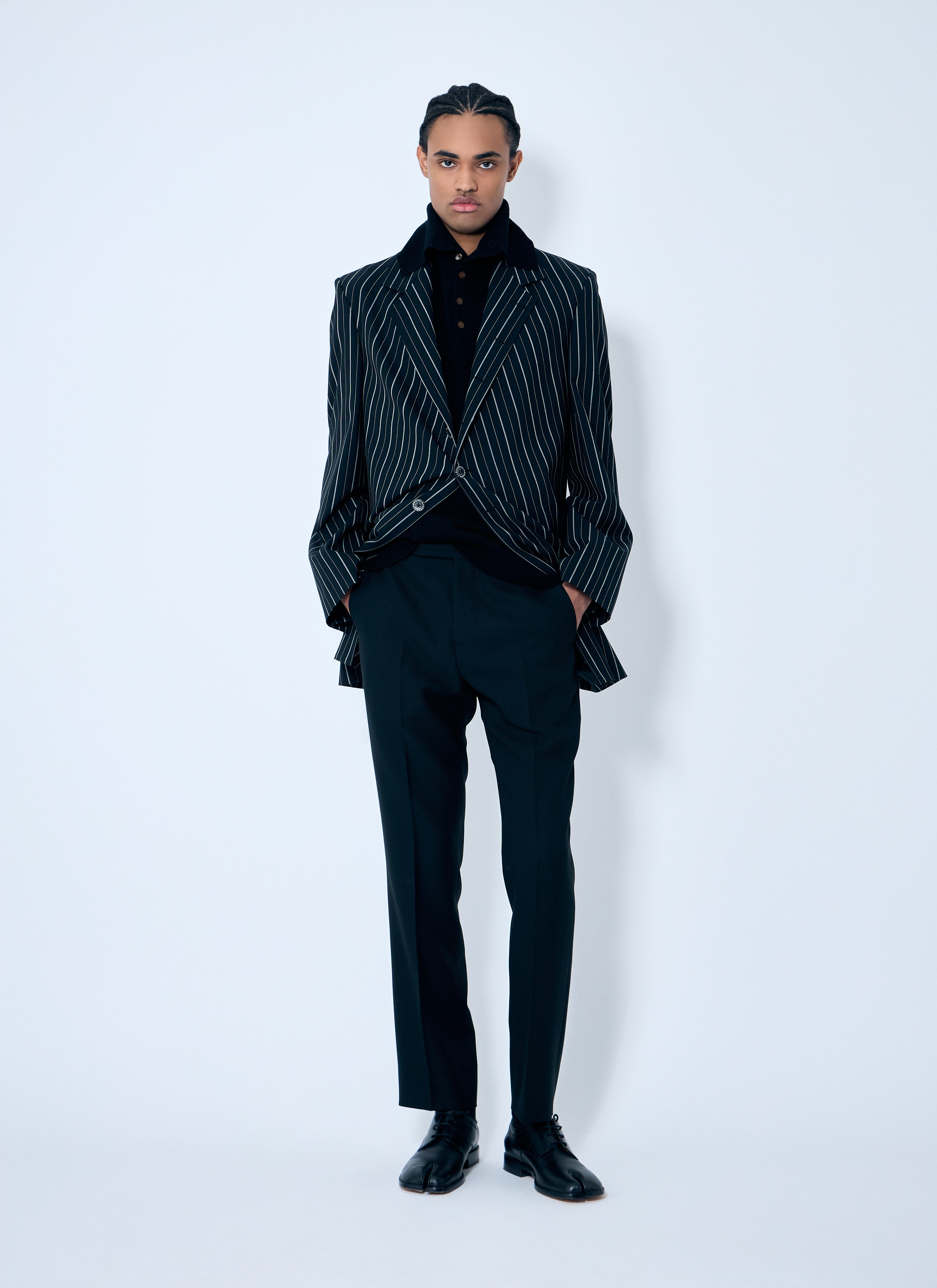 DL Pinstripe Blazer - 2
