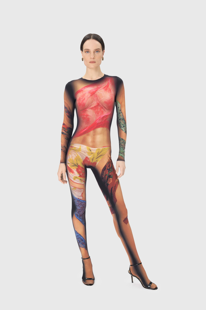 Marine Serre Recycled Draped Statue Jersey Catsuit outlook