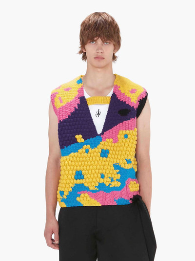 JW Anderson TEXTURED V CUT-OUT VEST outlook