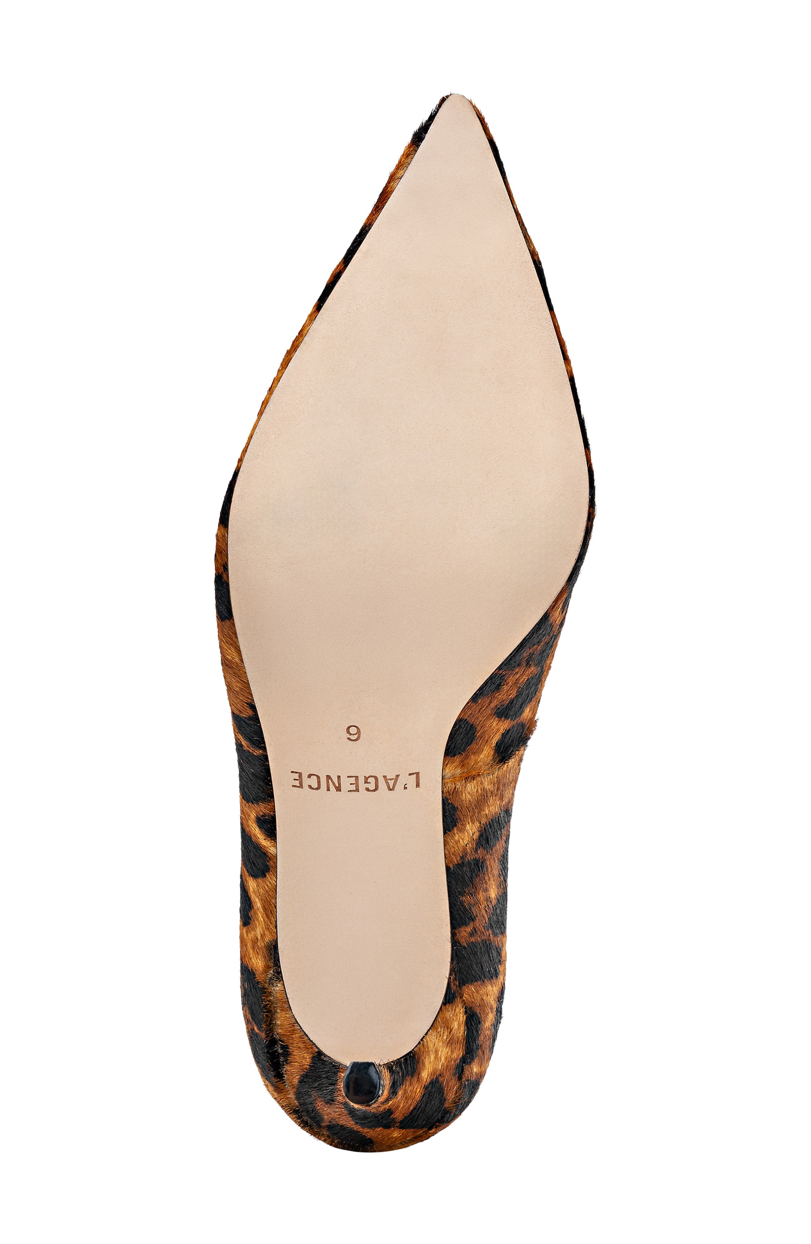 L'AGENCE Maelle Genuine Calf Hair Pump in Leopard Hair Calf at Nordstrom - 6
