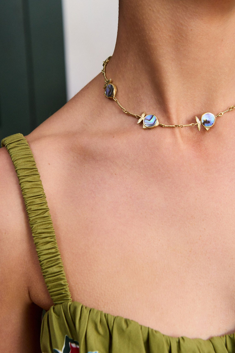 ALÉMAIS Calypso Paua Fish Necklace outlook