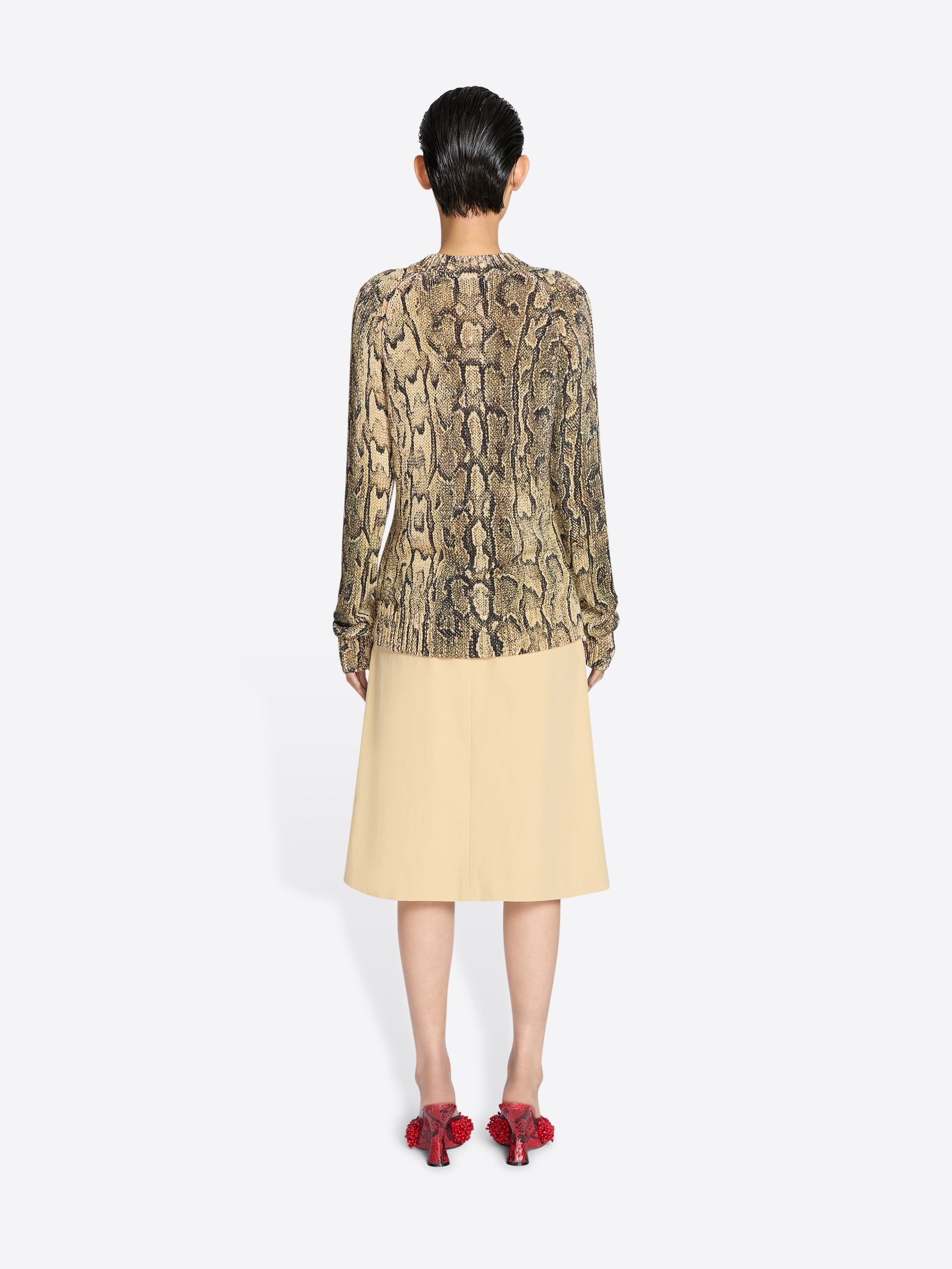 SNAKE PRINT SWEATER - 4