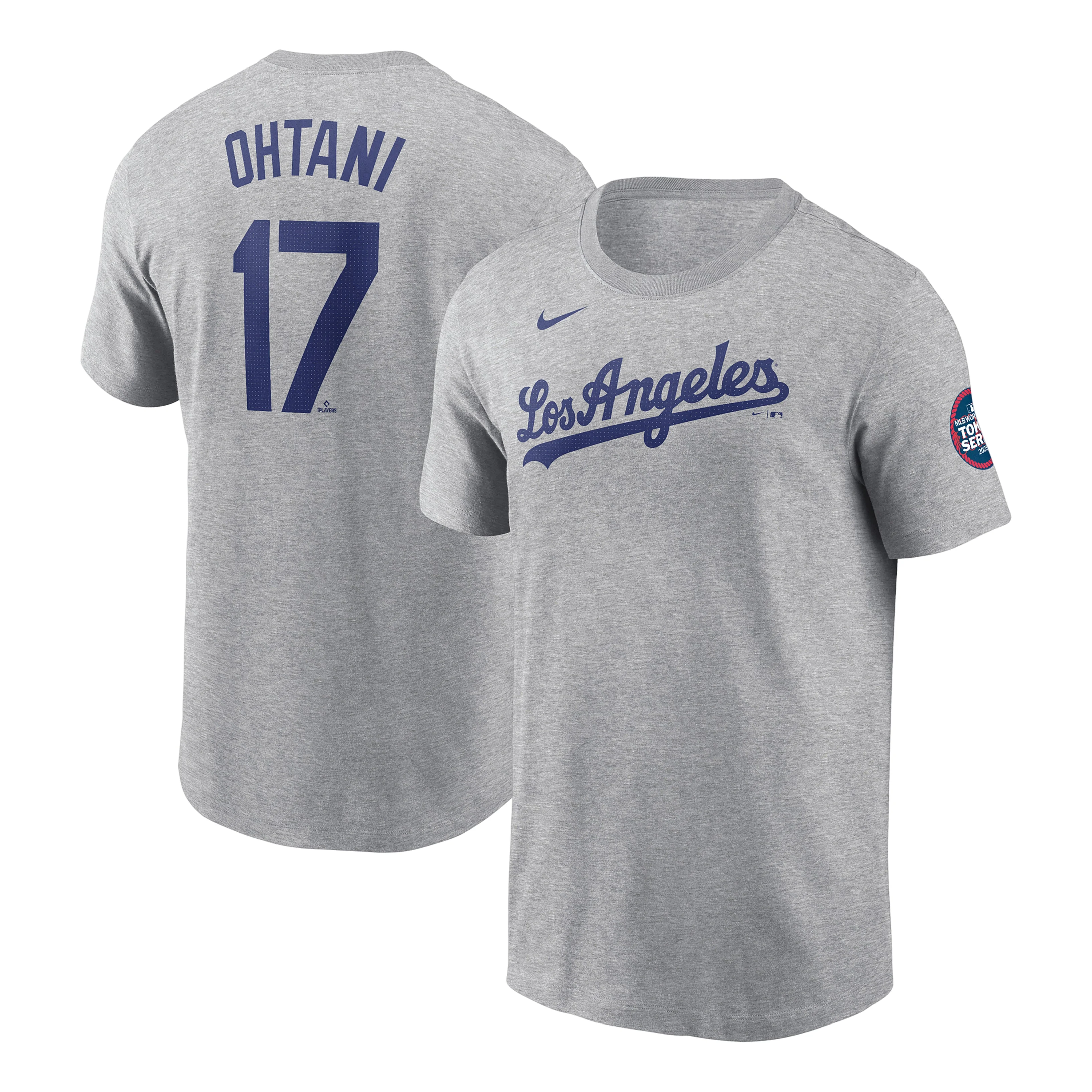 Nike MLB Los Angeles Dodgers Shohei Ohtani T-shirt 'Dark Grey Heather' IQ4010-063 - 1