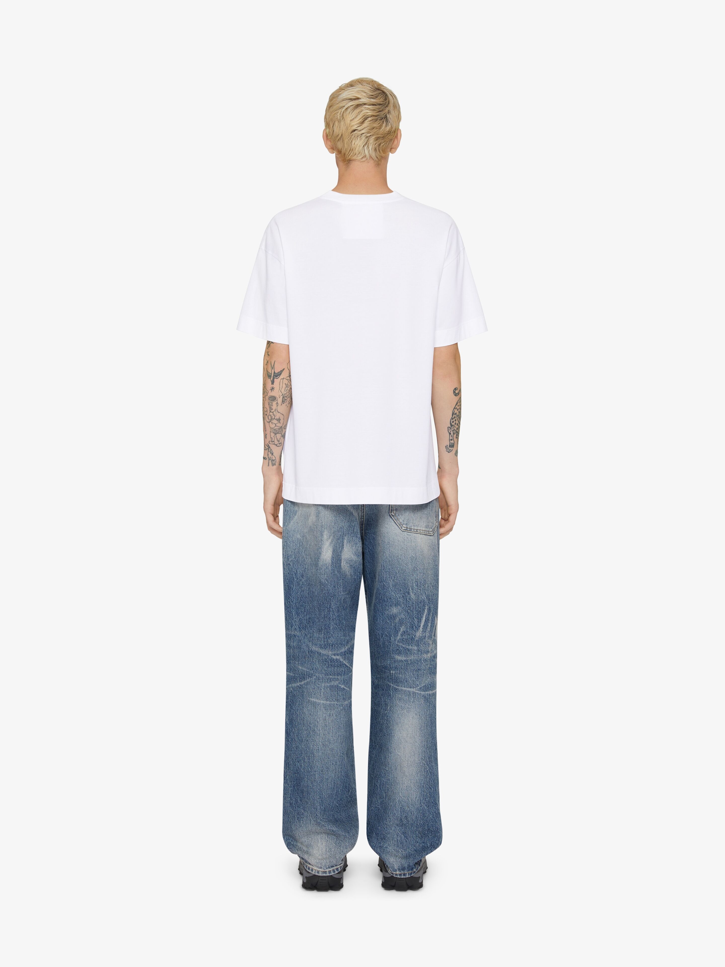 GIVENCHY REVERSE T-SHIRT IN COTTON WITH HUBERT OBJECTS - 4