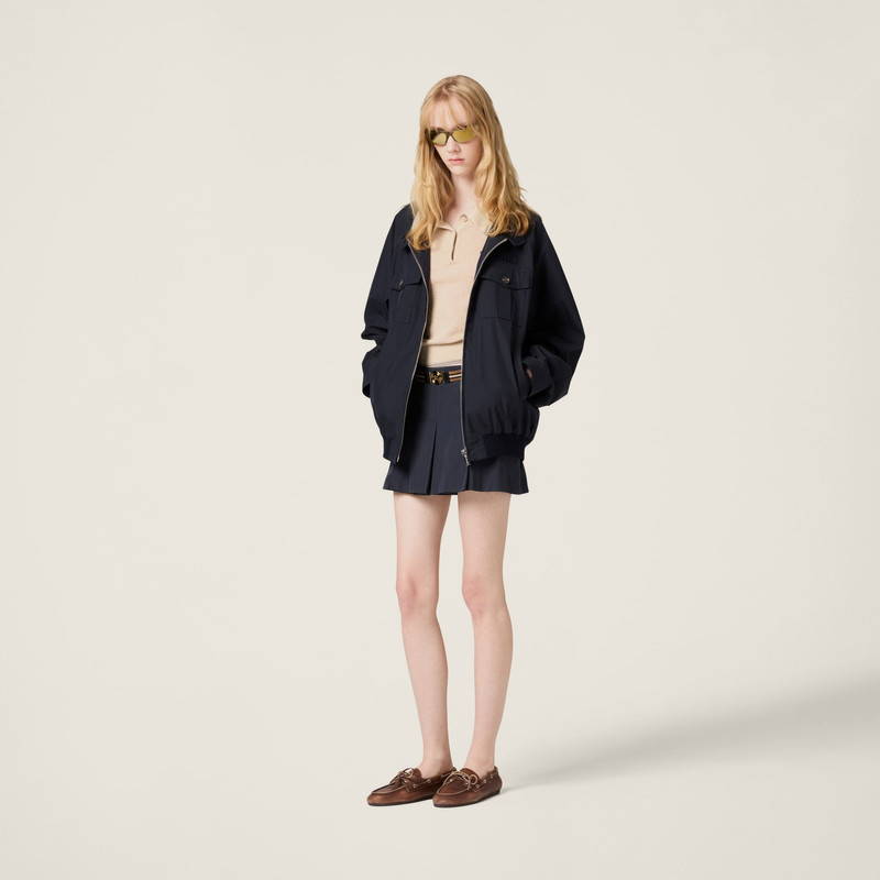 Miu Miu Cotton knit polo shirt outlook