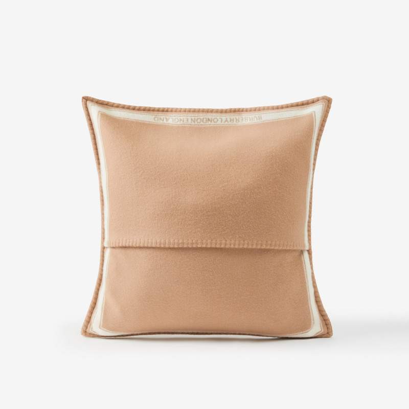 Burberry Clock Print Cashmere Wool Cushion Cover outlook