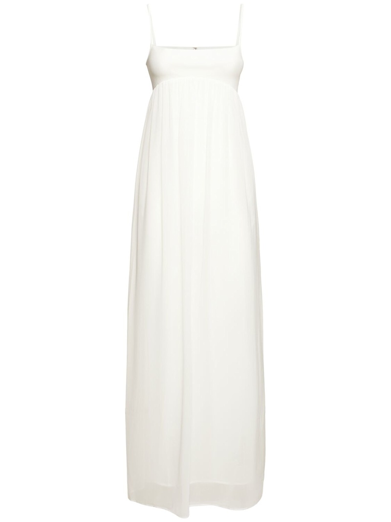 La Robe Peplo satin long dress - 1