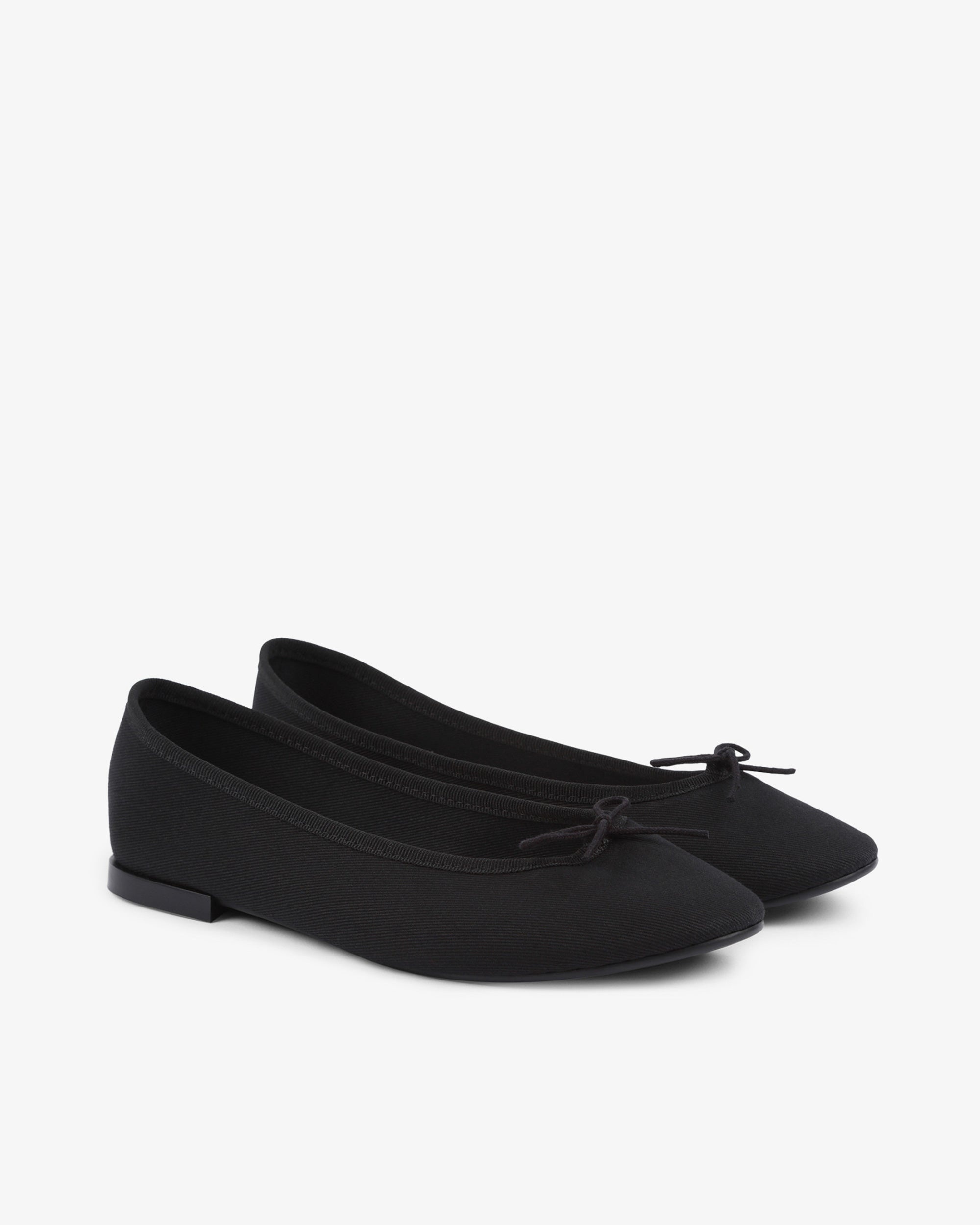 Ballet flats with Cendrillon rubber sole, high cotton canvas - 2