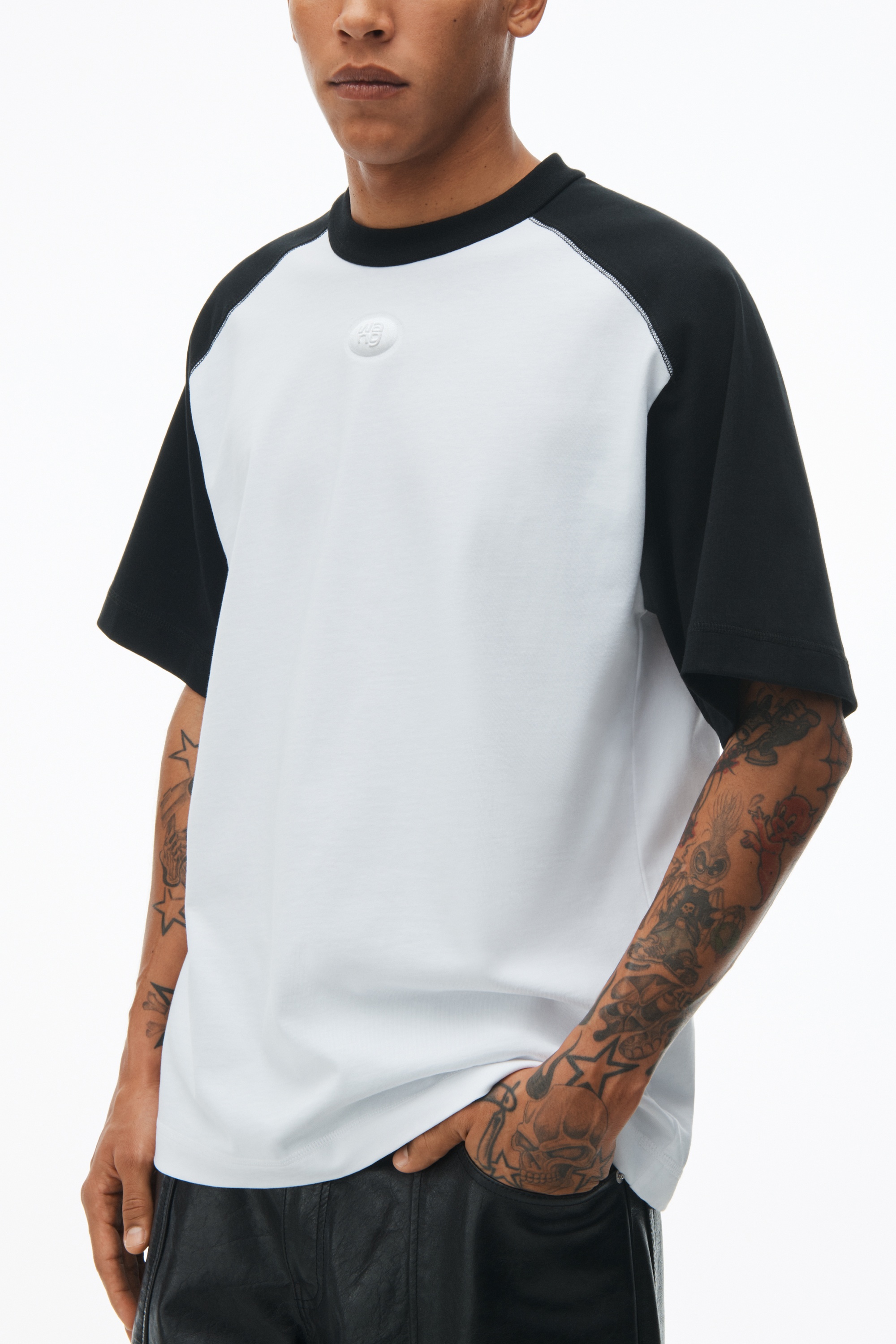 Short Sleeve Raglan Tee in Jersey - 3