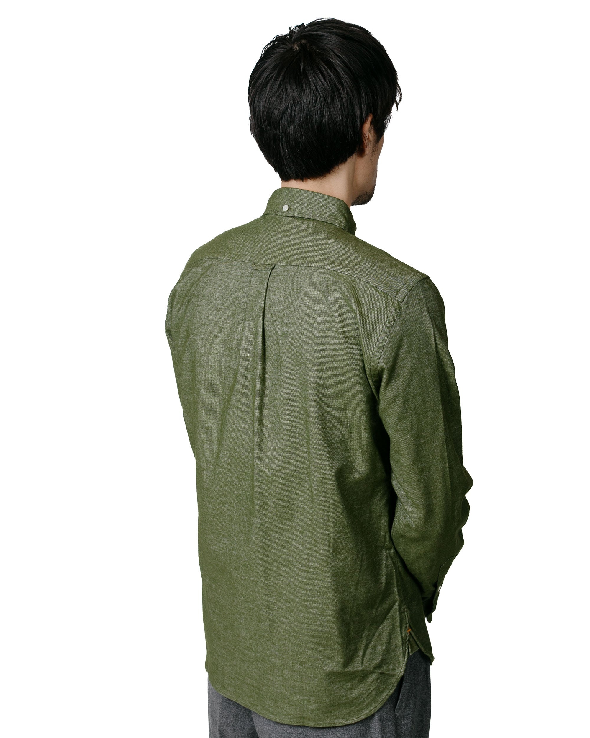 B.D. Flannel Solid Olive - 3