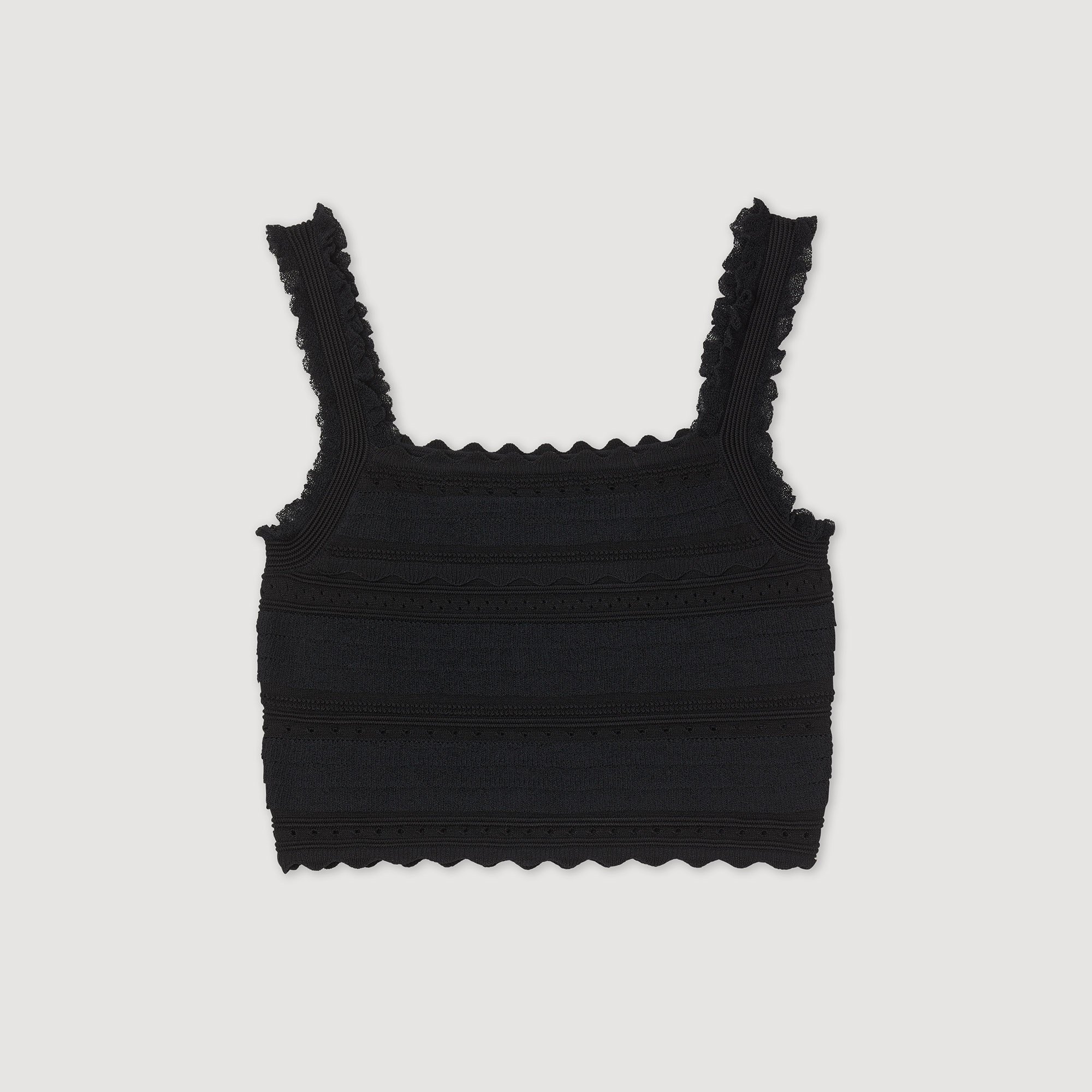 Knit crop top - 1