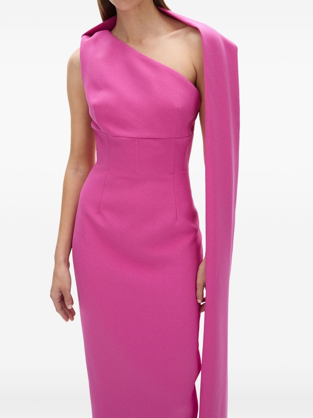 Clara asymmetrical cape dress - 7