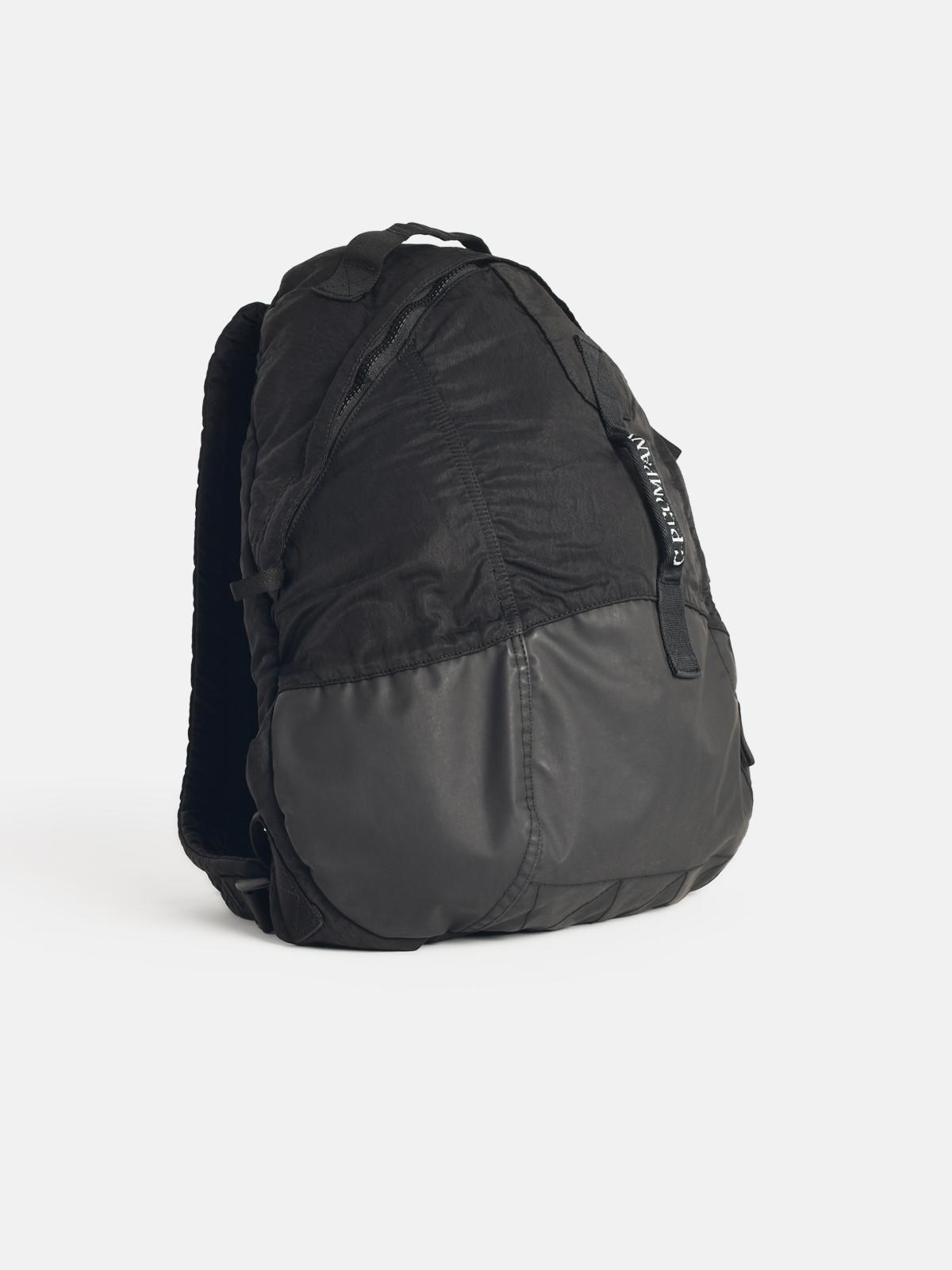 BLACK POLYAMIDE BACKPACK - 2