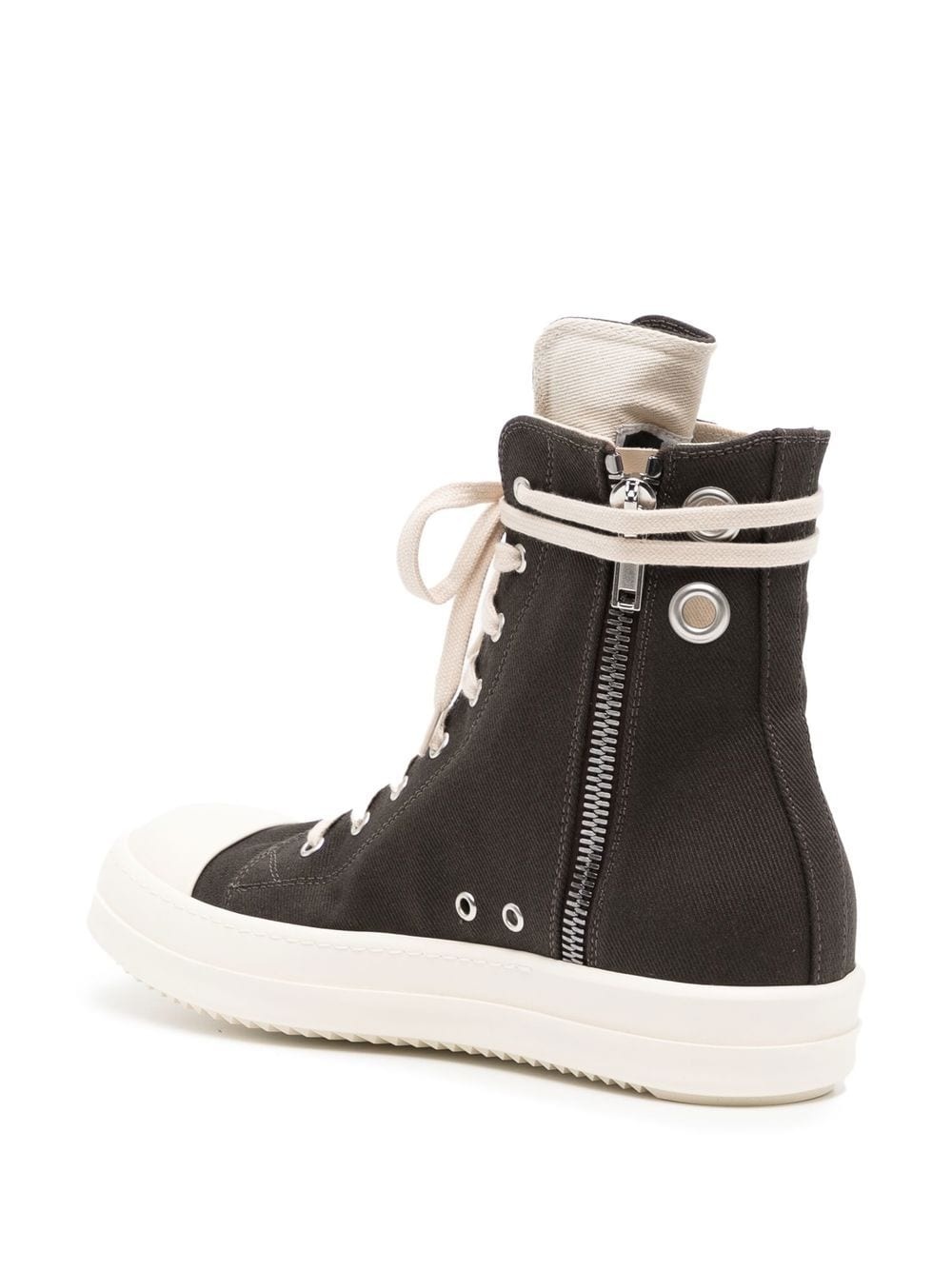 high-top lace-up sneakers - 3