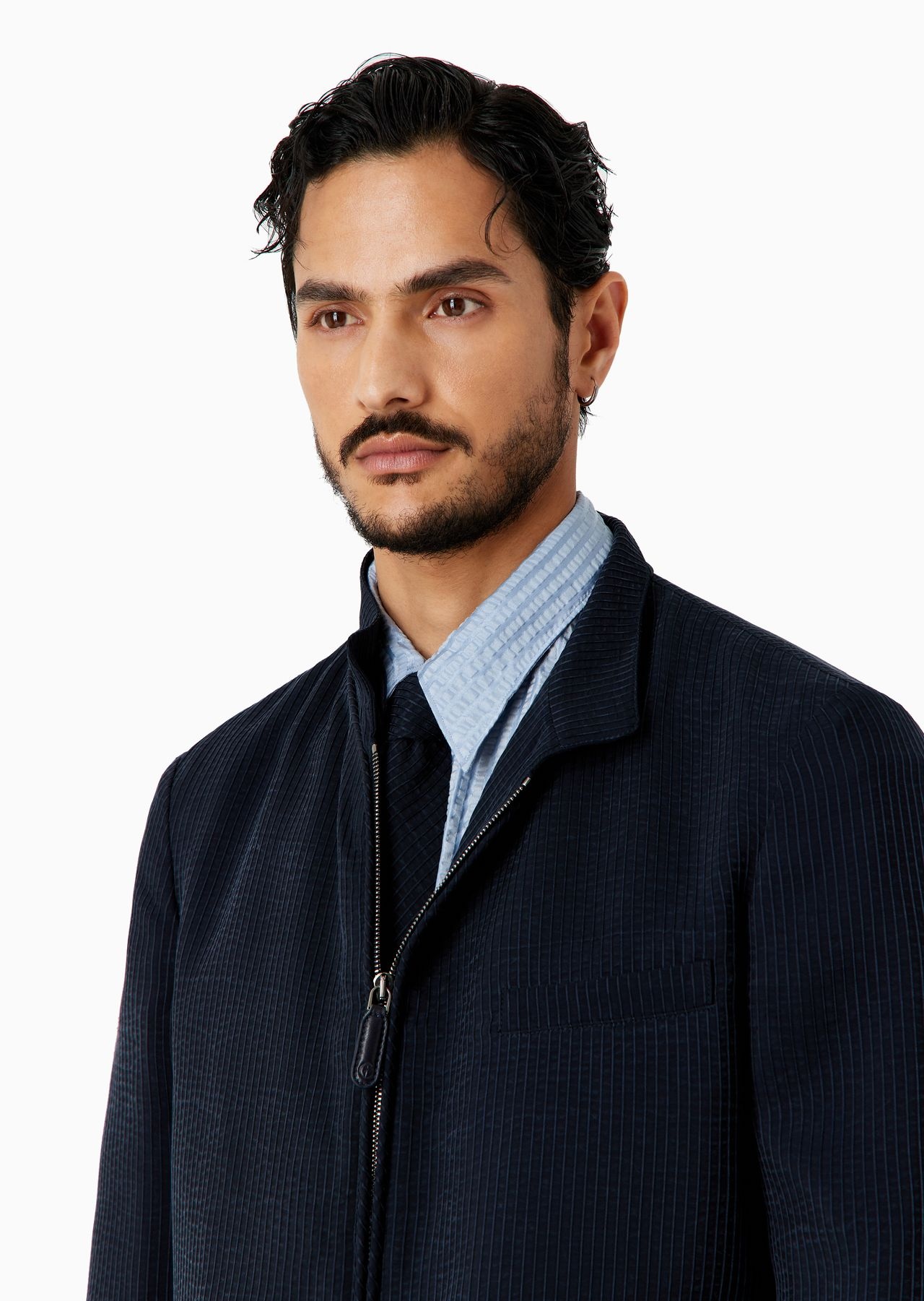 ASV single-breasted jacket in a canneté cupro blend - 5