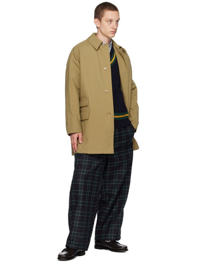 BEAMS PLUS Navy Check Trousers outlook