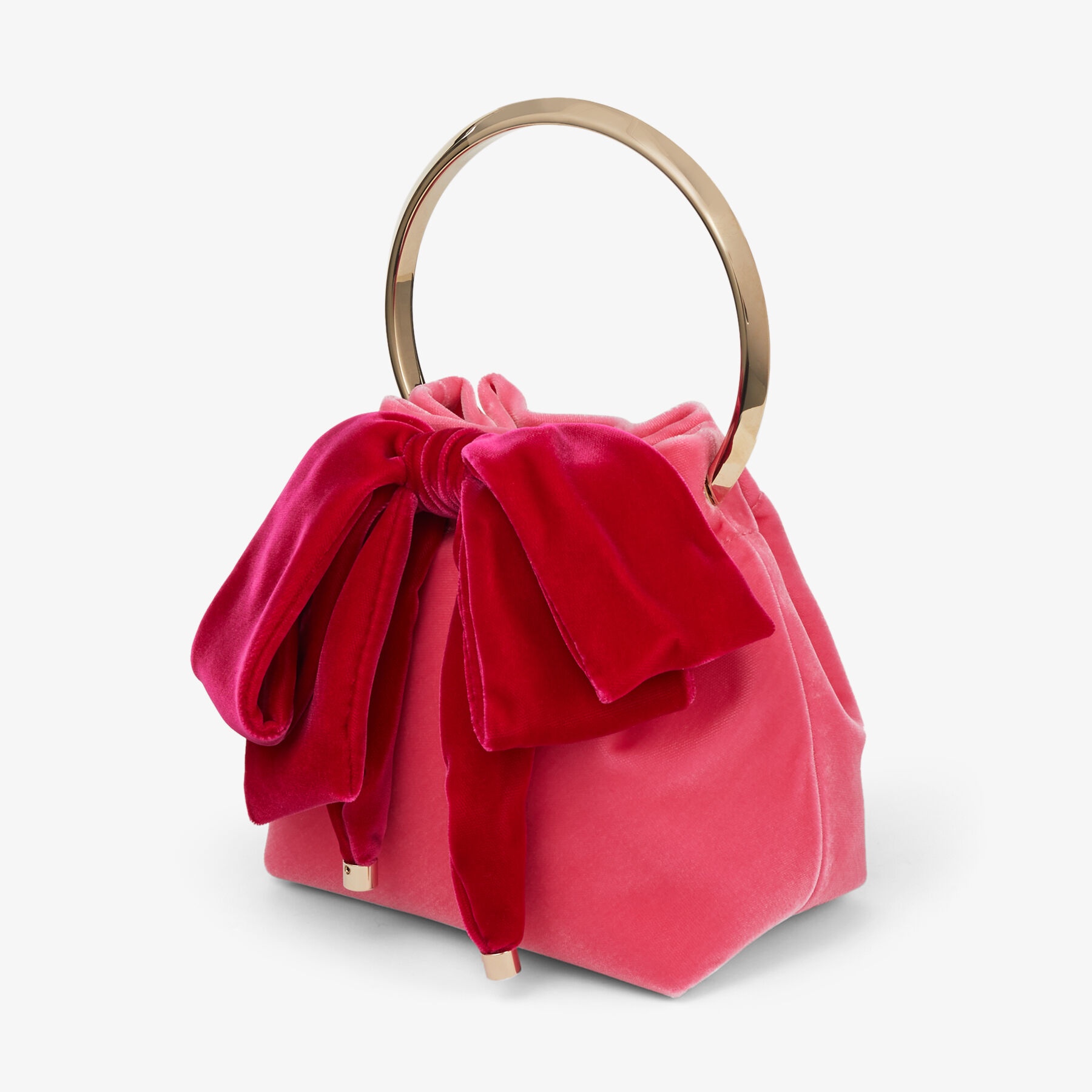Bon Bon
Candy Pink Velvet Bag With Bow - 6