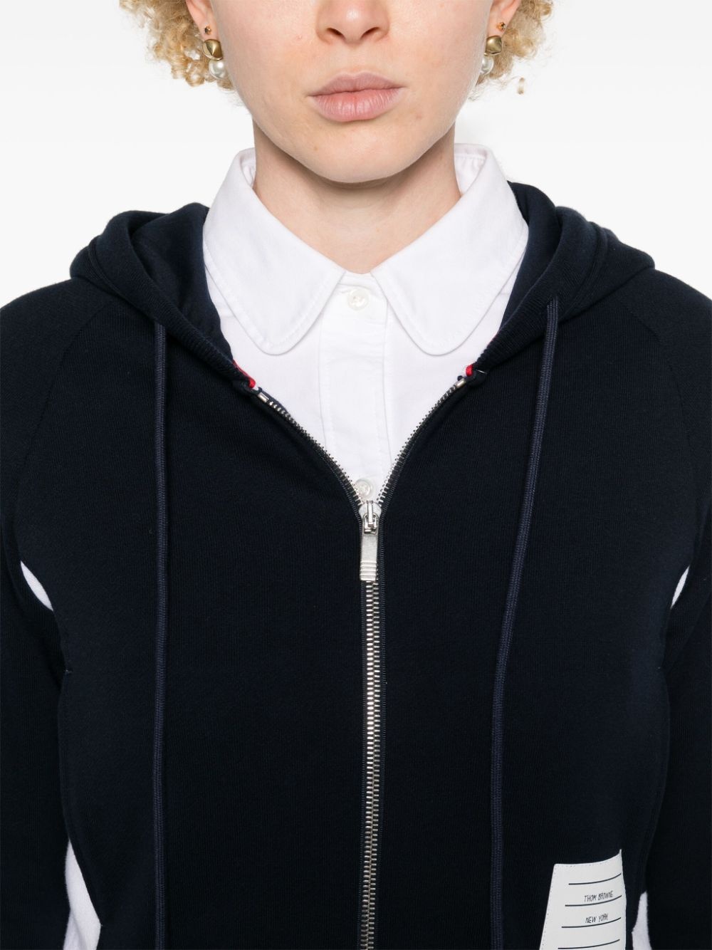 4-Bar cotton hoodie - 5