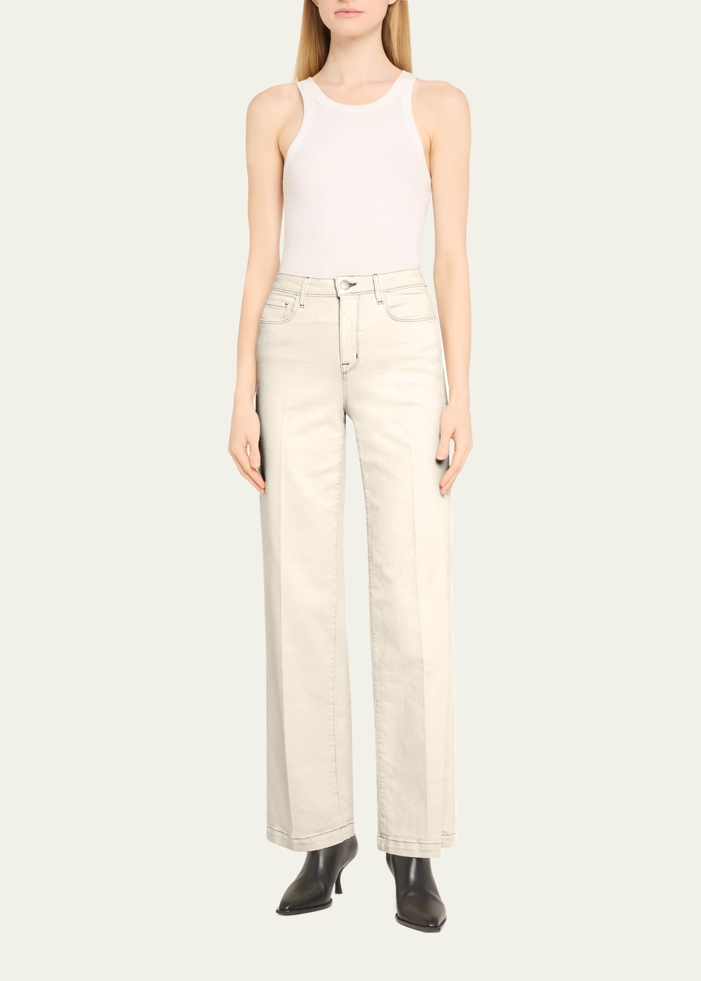 Scottie High Rise Wide-Leg Jeans - 2
