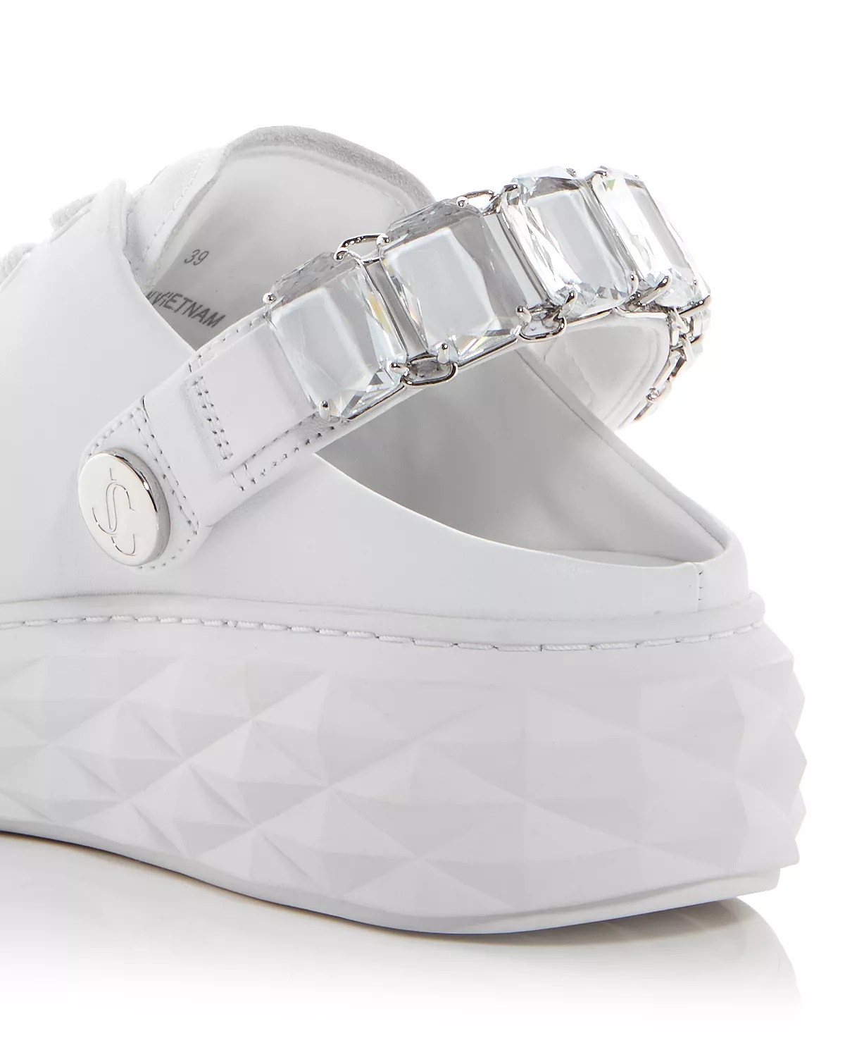 Women's Diamond Embellished Platform Slingback Sneakers - 5