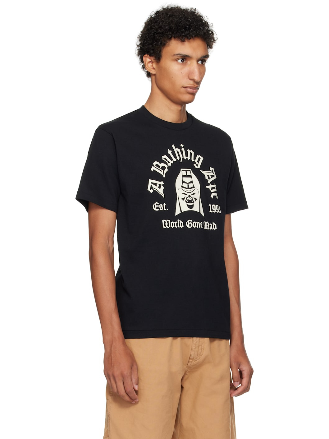 Black Printed Mad General College T-shirt - 2