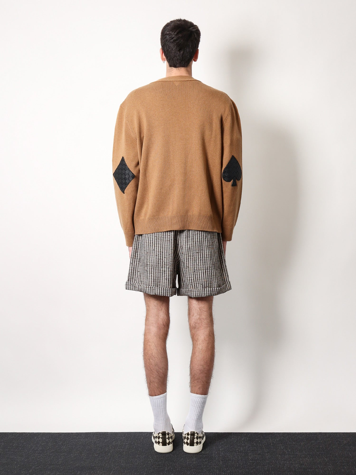 Bottega Veneta Cashmere Cardigan With Intrecciato Iconic Motif Leather  Details - 3