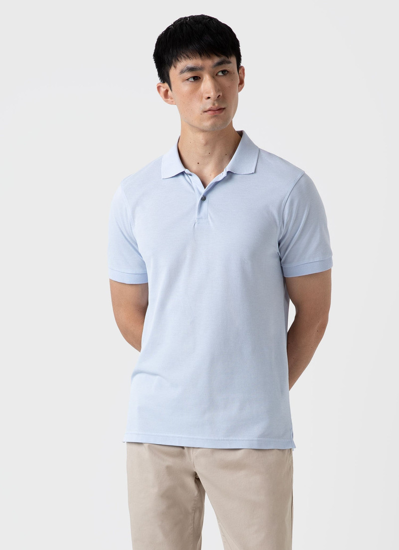 Sunspel Pique Polo Shirt outlook