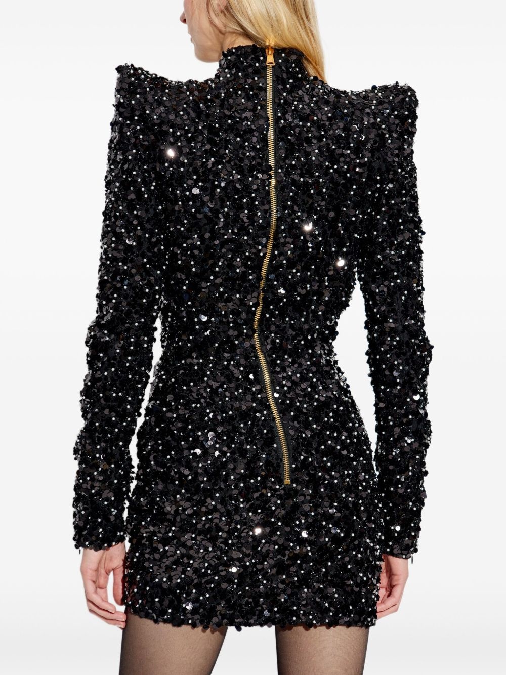sequin-embellished dress - 4