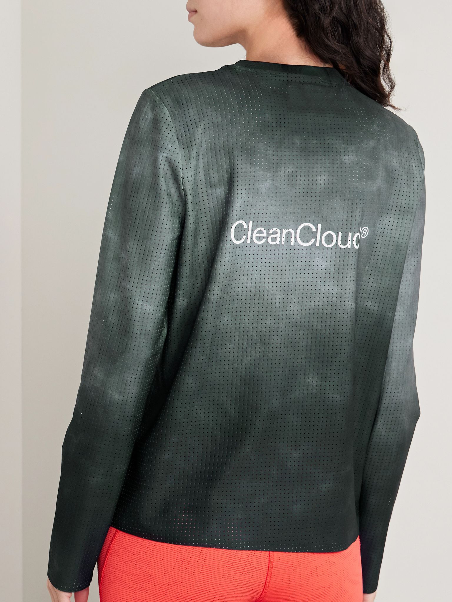 Pace tie-dyed perforated CleanCloud® T-shirt Black - 3