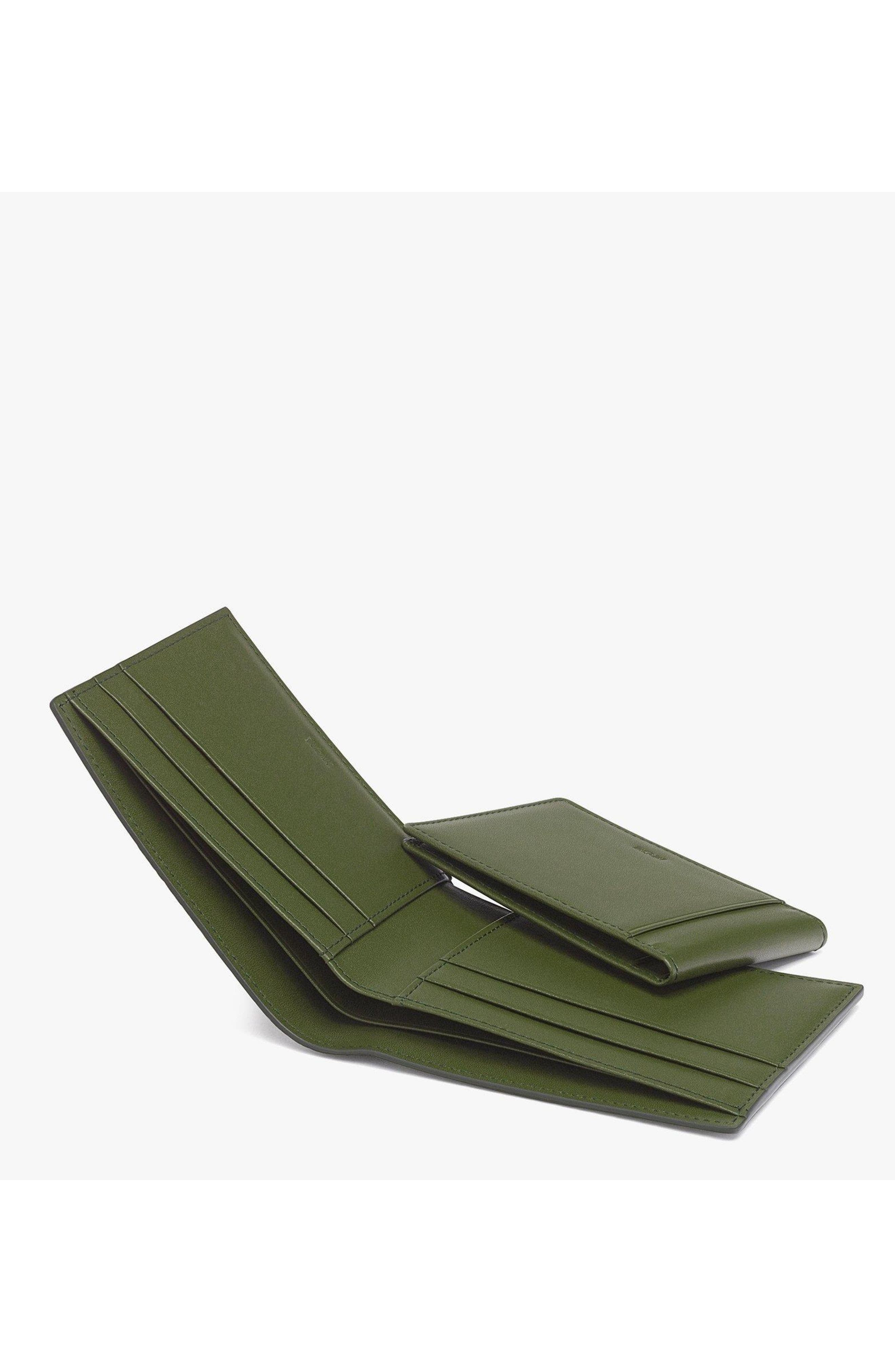 MCM Aren Bifold Wallet w/ Card Case in Visetos in Green at Nordstrom - 2