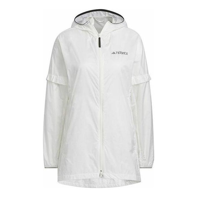 (WMNS) adidas Terrex Windbreaker Jacket 'White' HY4699 - 1