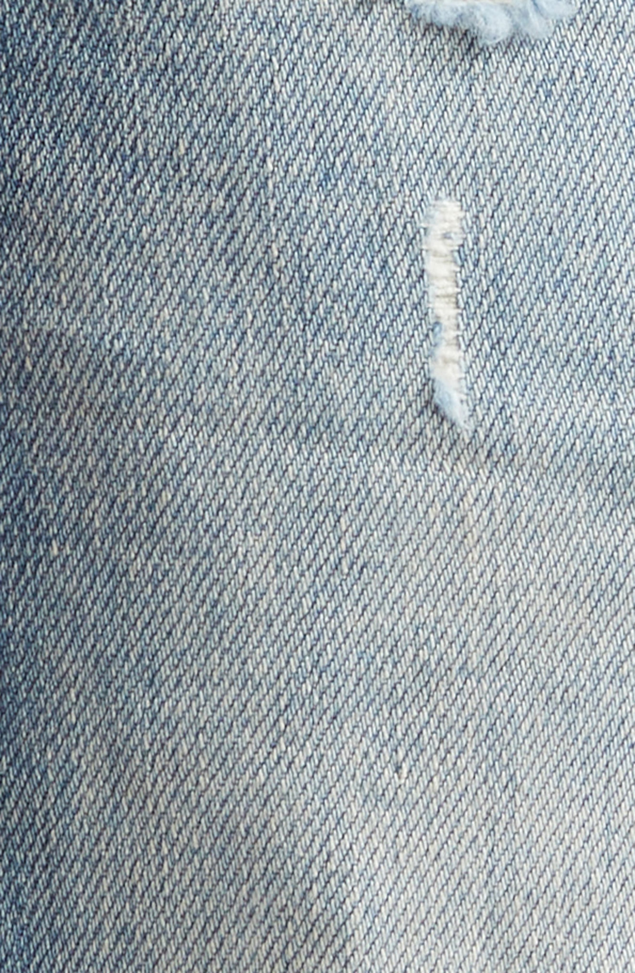 AMIRI Slash Ripped Slim Fit Jeans in Antique Indigo at Nordstrom - 7